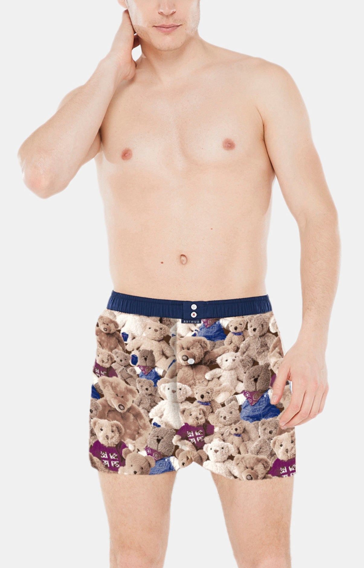 Caleçon avec suspensoir Homme Le Club n°1015 Beige et Marron 1