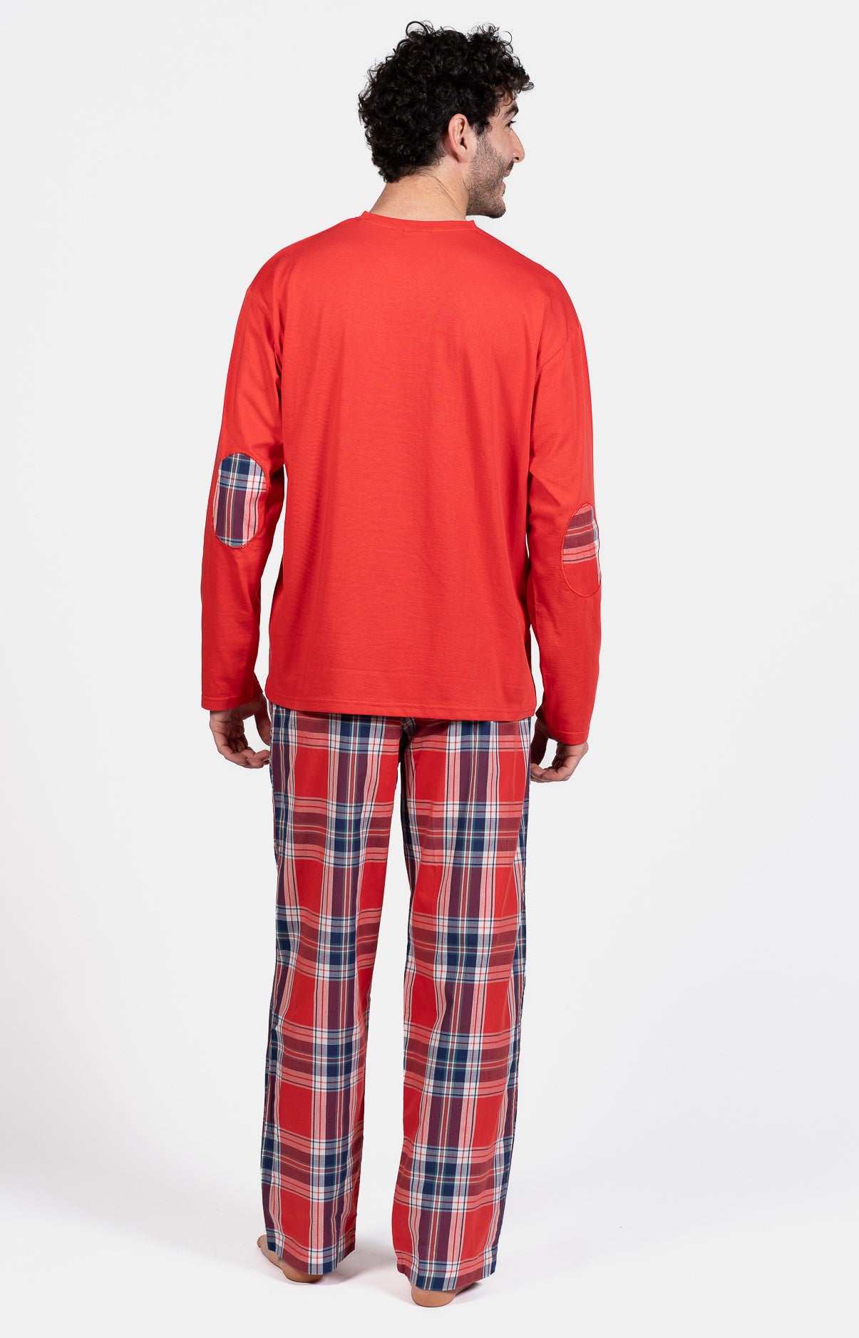 Pyjama long Homme Logan Rouge 12