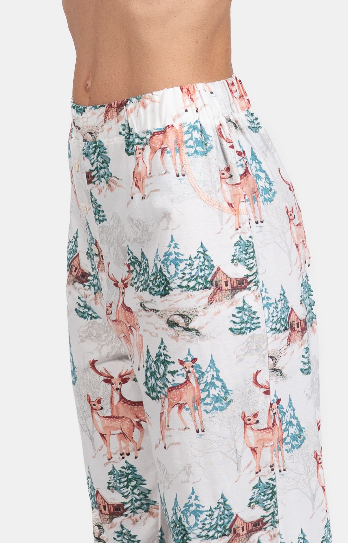 Pyjama Femme biche Blanc 4