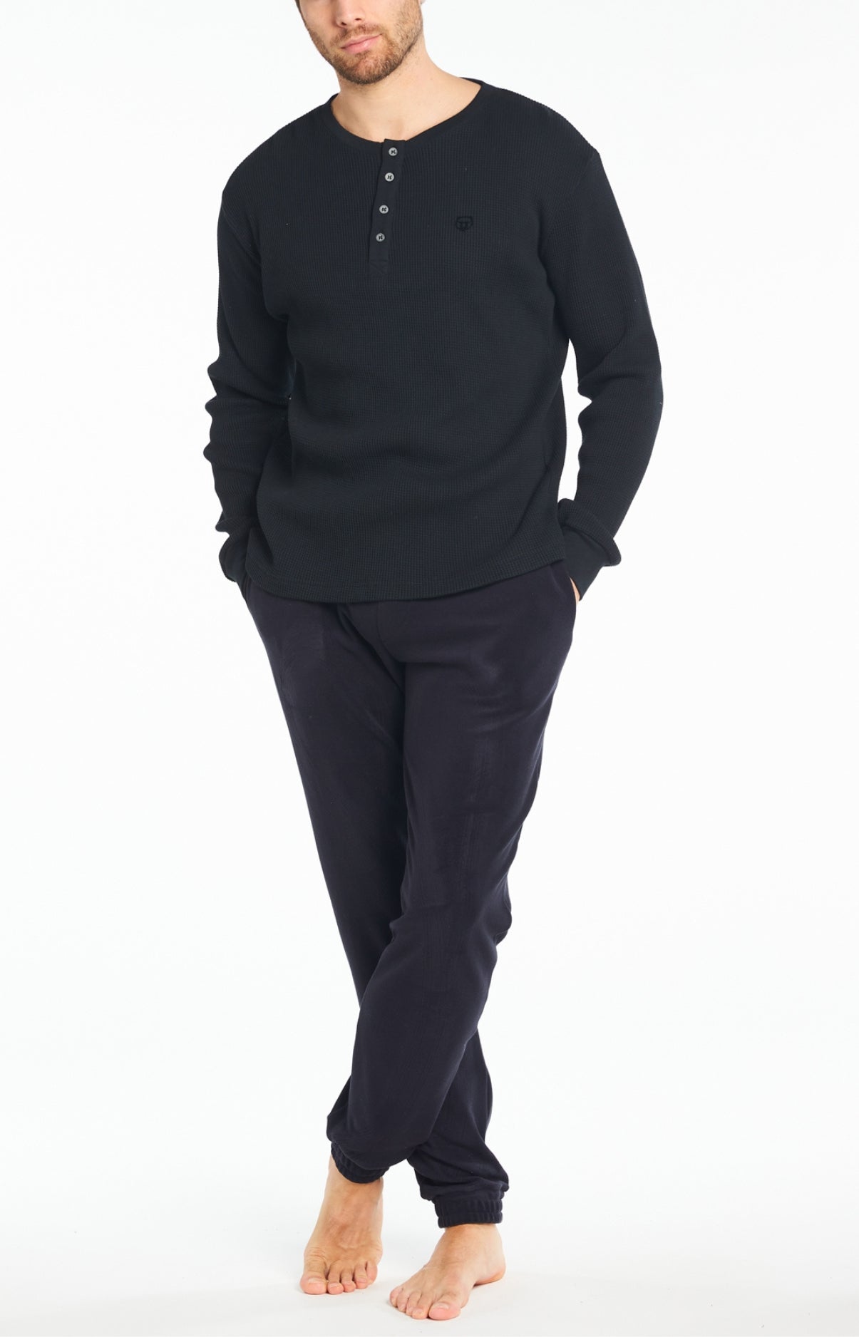Pantalon Homme Polaire Noir 4