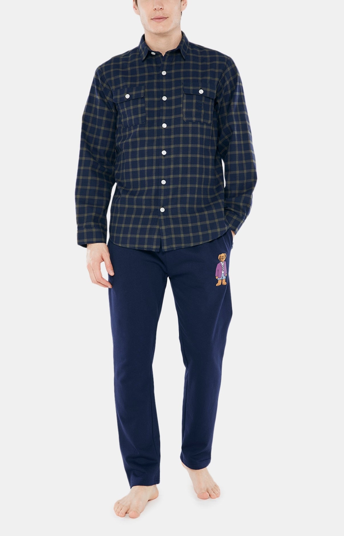 Sur Chemise Homme manches longues Sam Vert 2