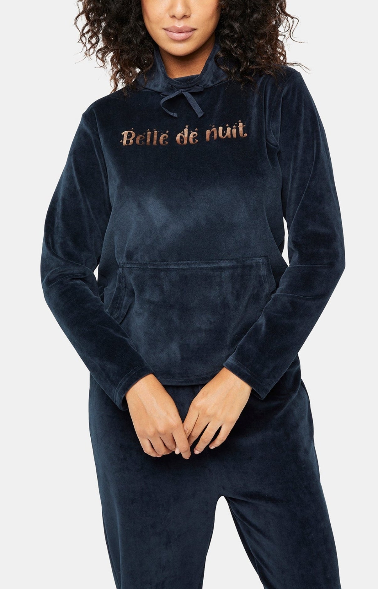 Pyjama long Femme Belle de nuit Nuit Marine 2