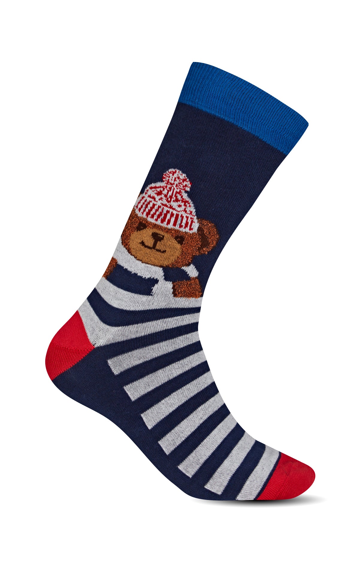Chaussettes Femme Big Teddy Marine 1