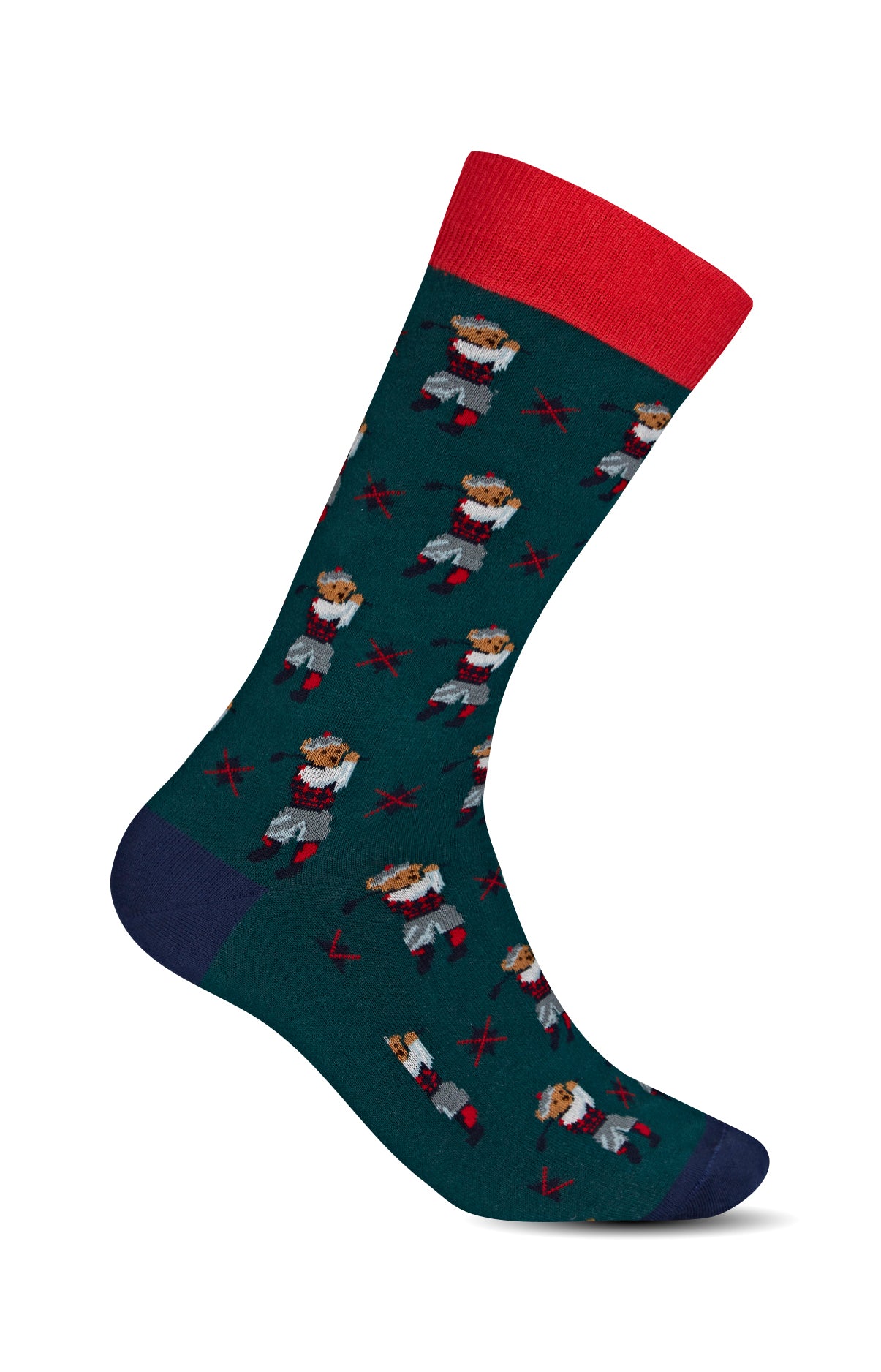 Chaussettes Homme Mini Teddy Vert 1