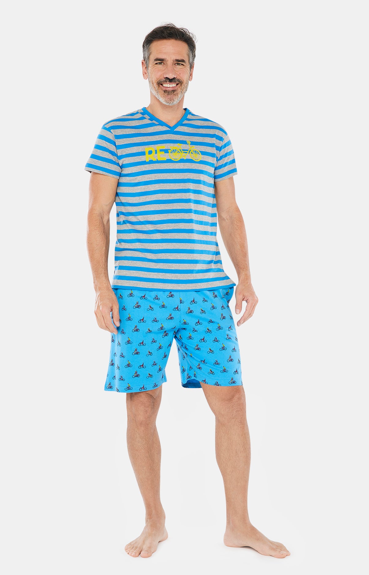 Pyjashort Homme Re Cycles Bleu 5