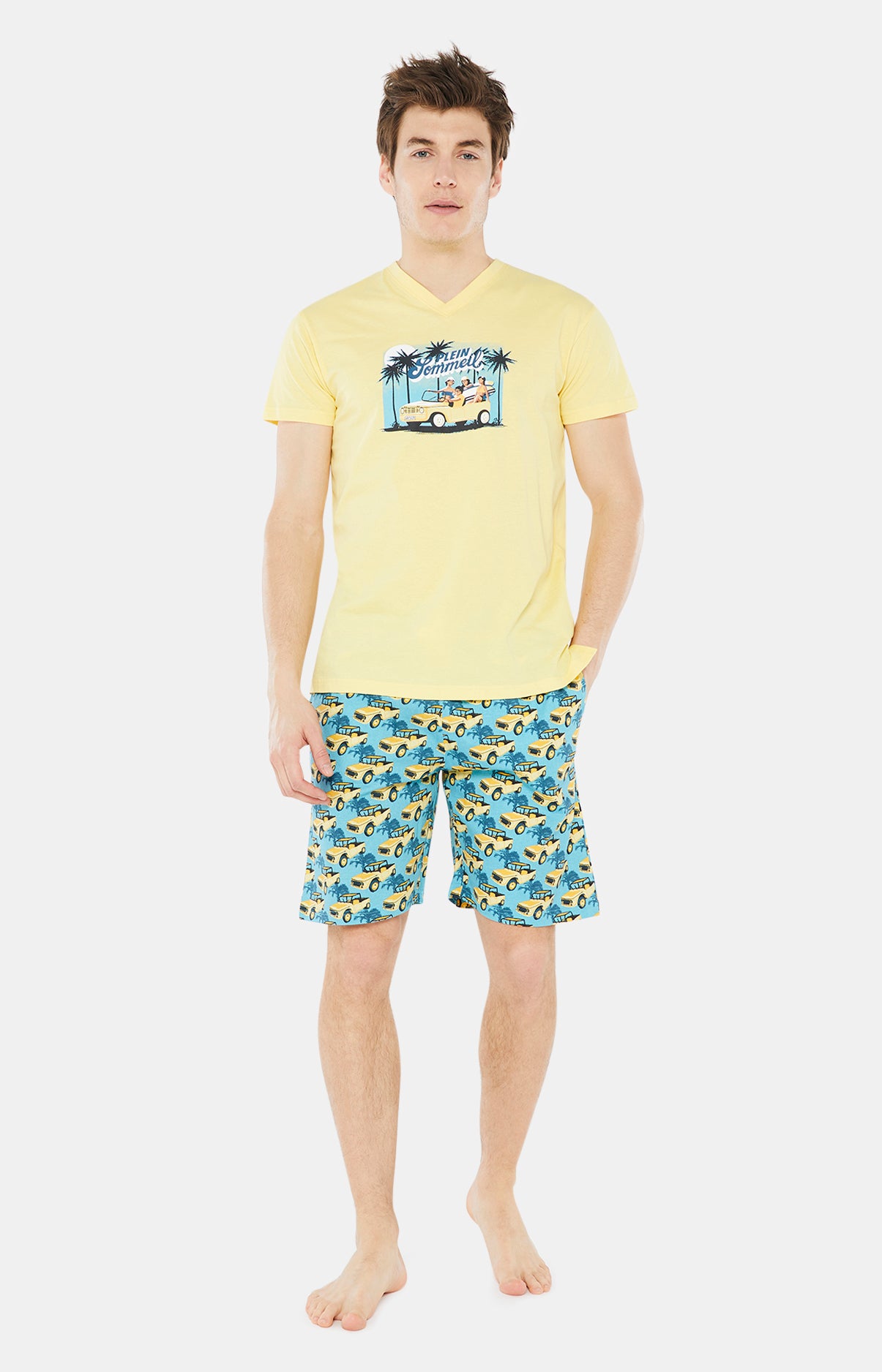 Pyjashort Homme Plein Sommeil Bleu 4