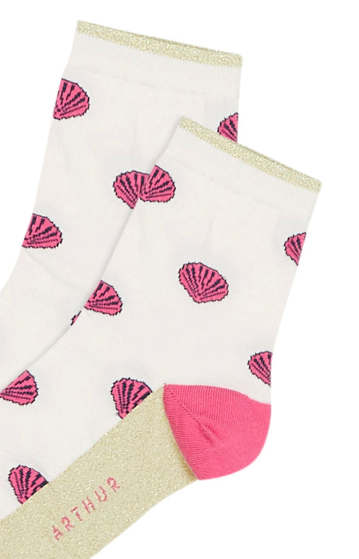 Chaussettes Homme Coquillage Rose 2