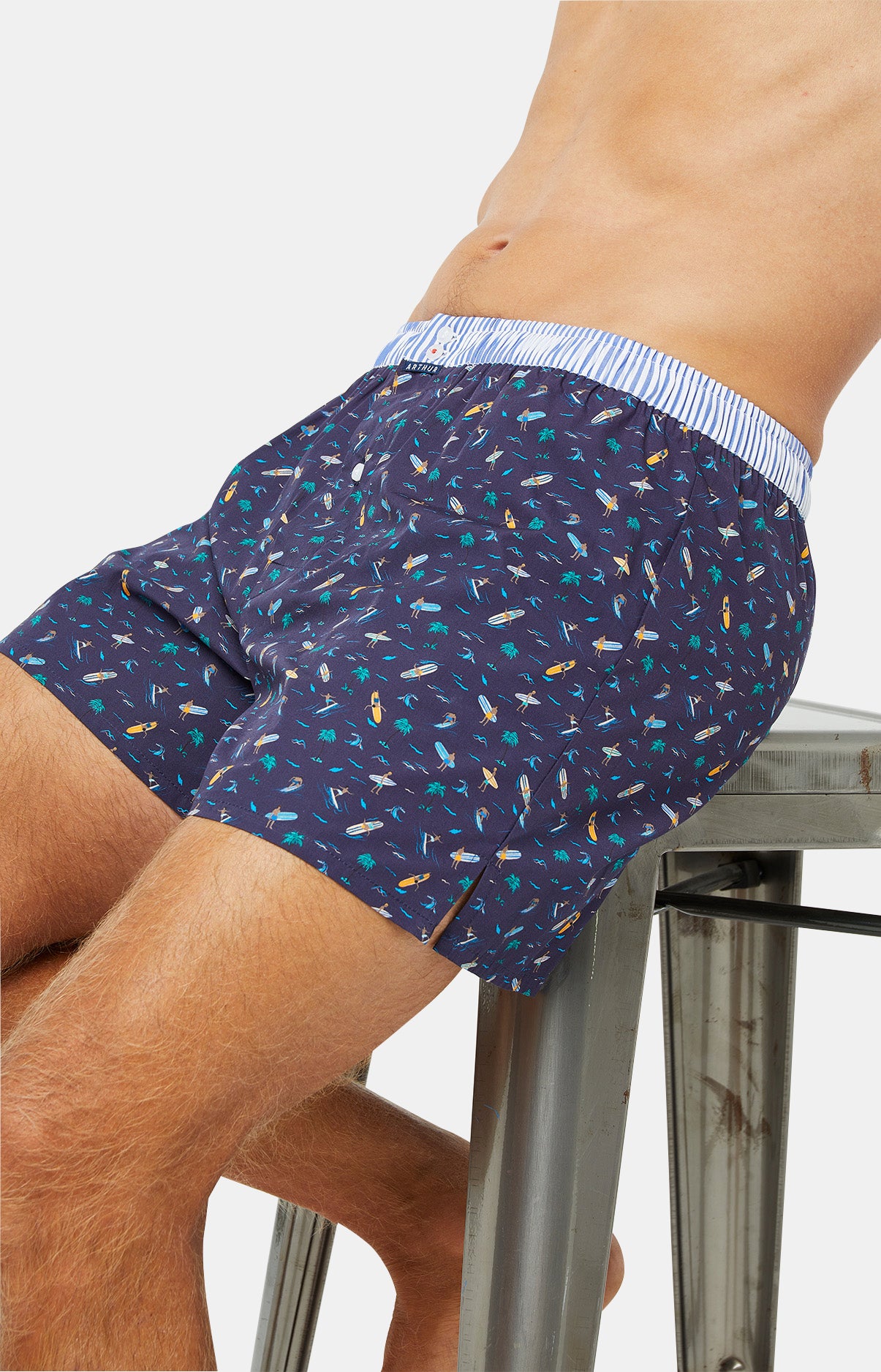 Caleçon avec suspensoir Homme Le Club n°1048 Marine 5