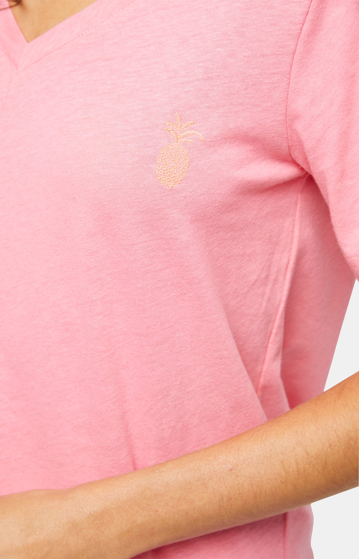 Tee-shirt Femme Polyester et coton Rose 4