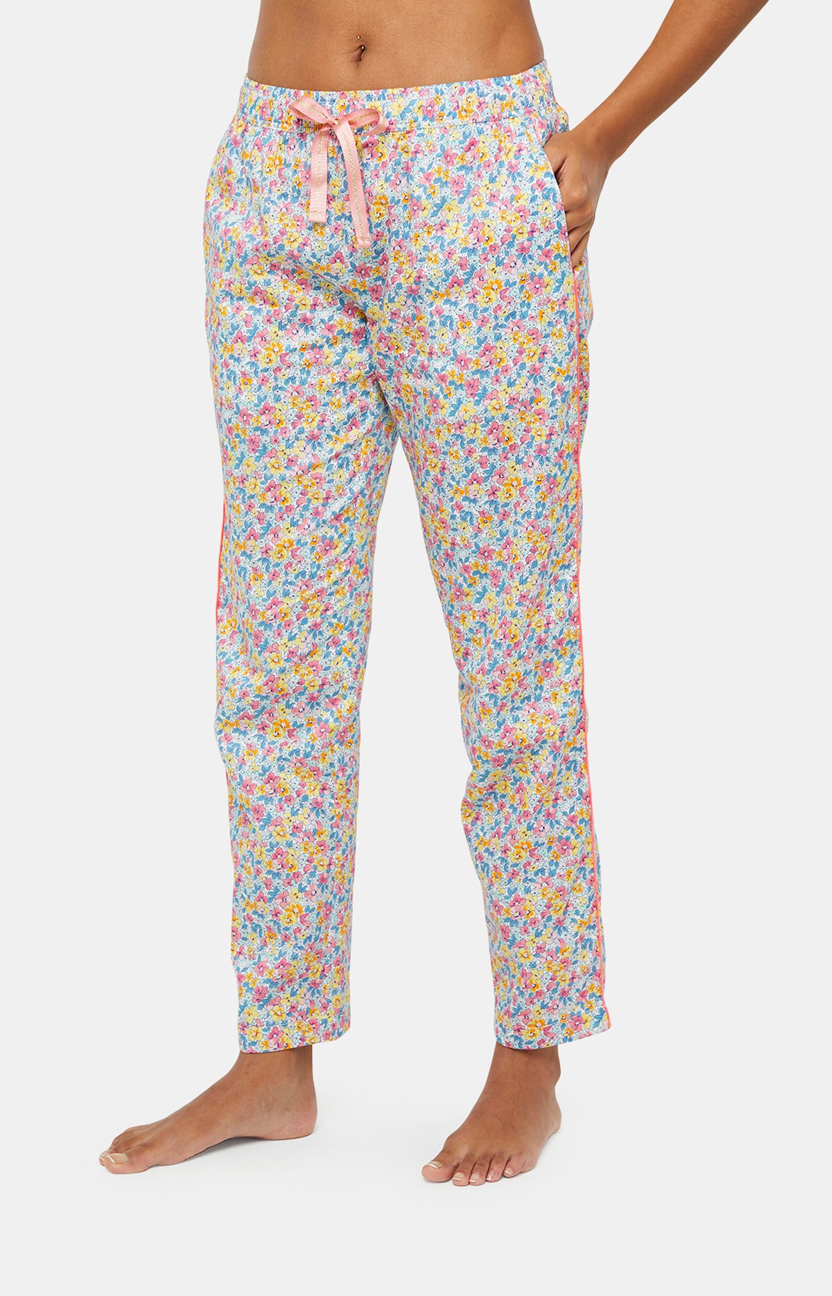 Pantalon Femme Fleur Multicolore 16