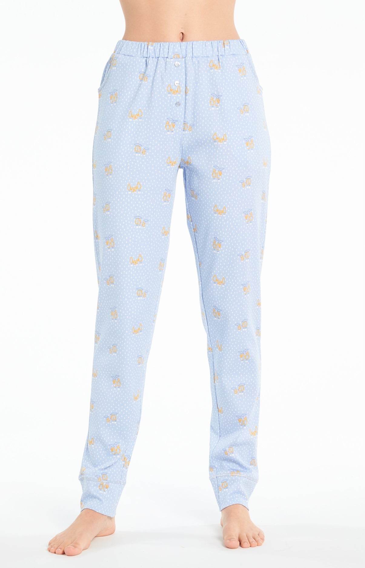 Pyjama long Femme Rain Bleu 5