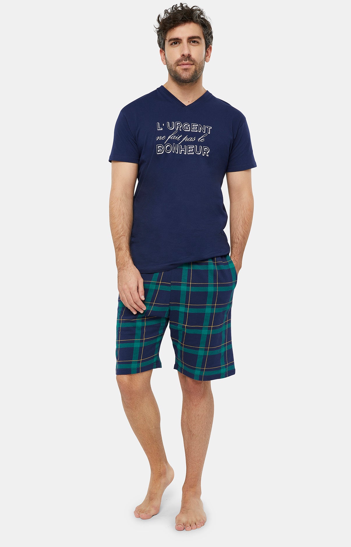 Pyjashort Homme Benjamin Marine 1