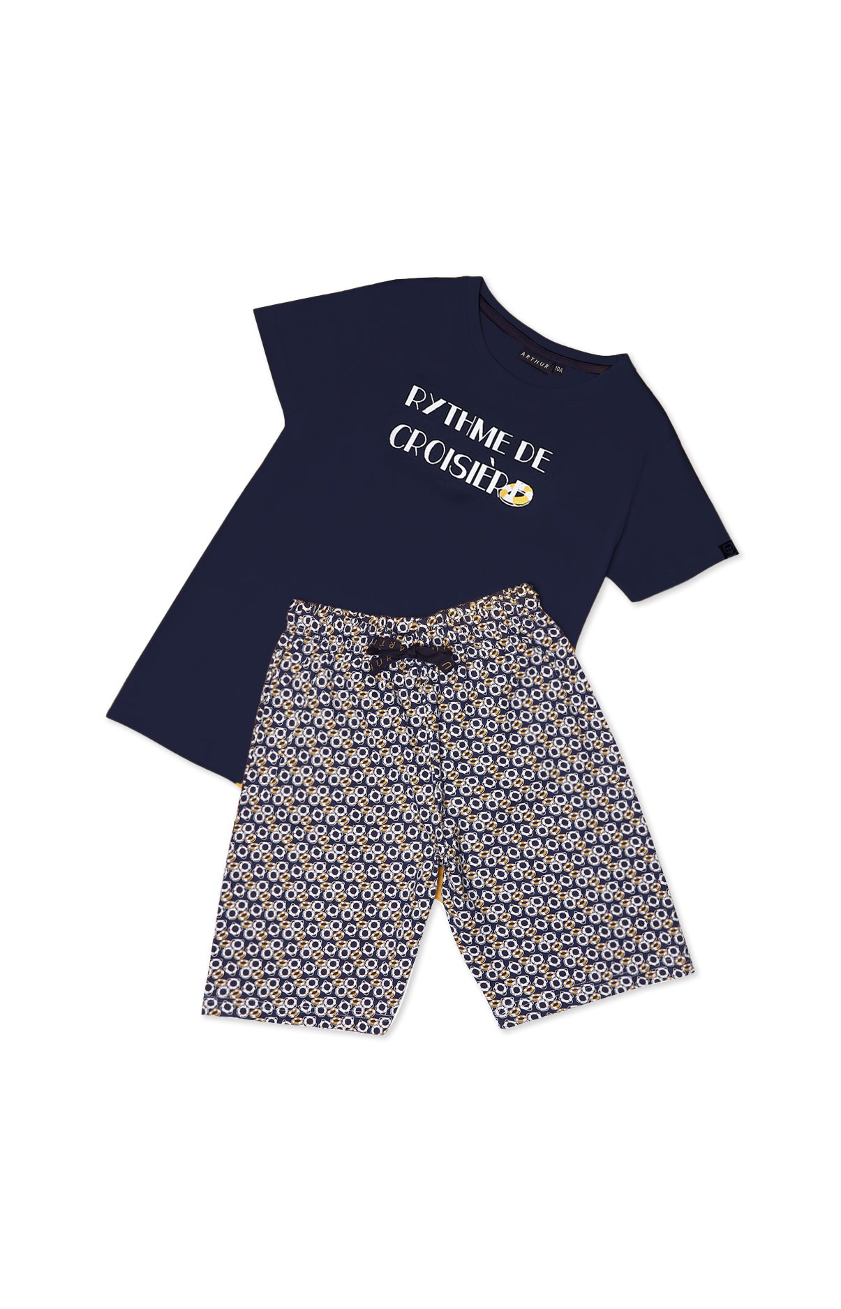 Pyjama court Enfant Bouée Marine 3