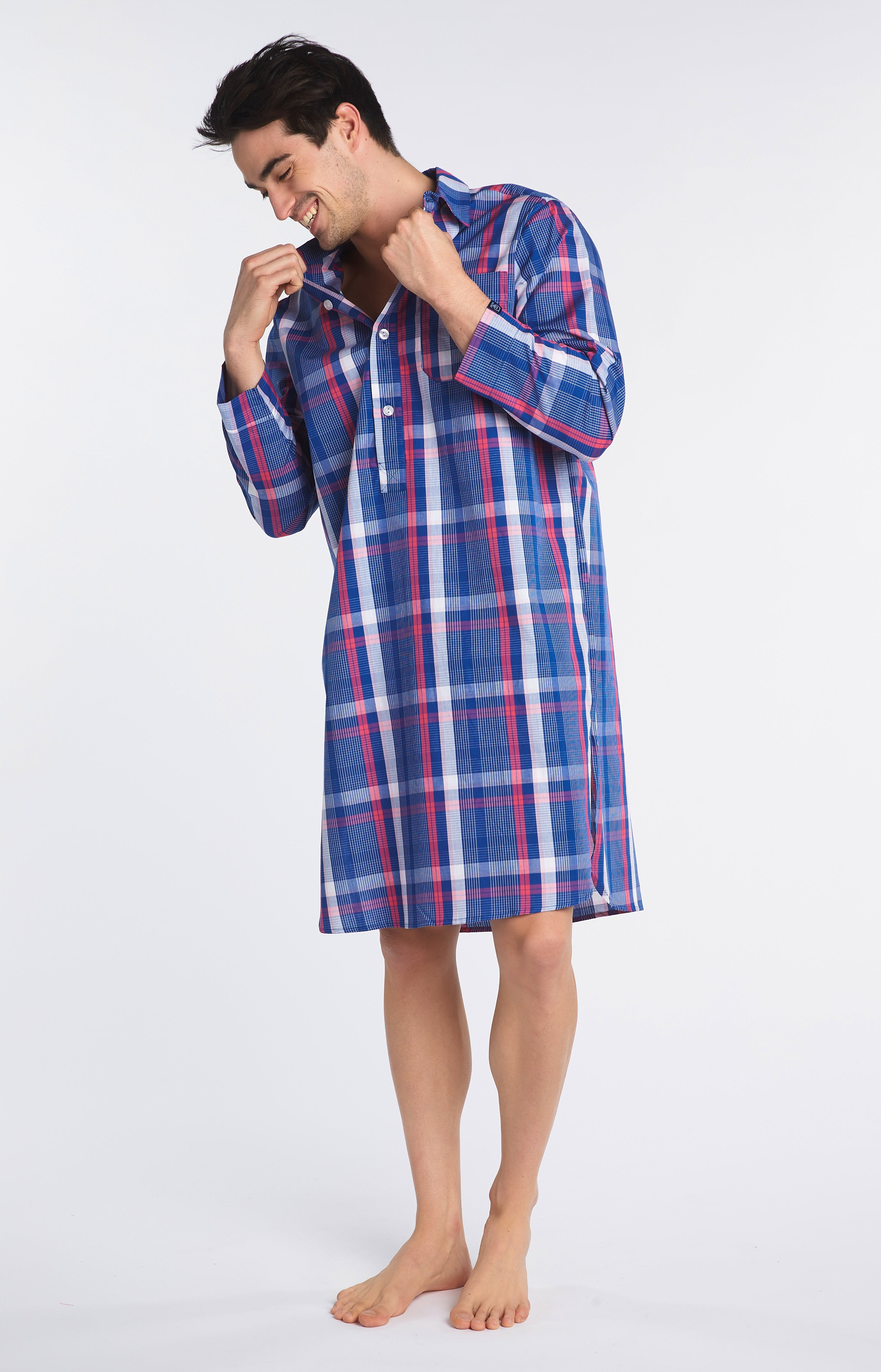 Chemise de nuit Grand-Père Homme Opéra Marine 4