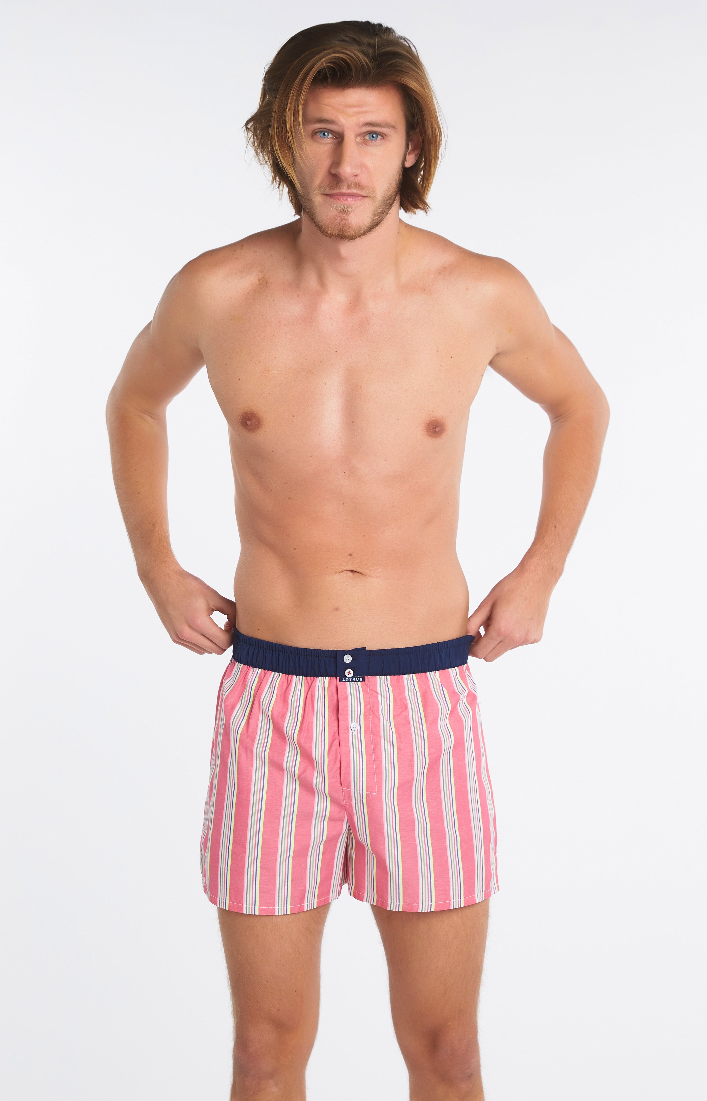 Caleçon avec suspensoir Homme Le Club n°880 Rose 1