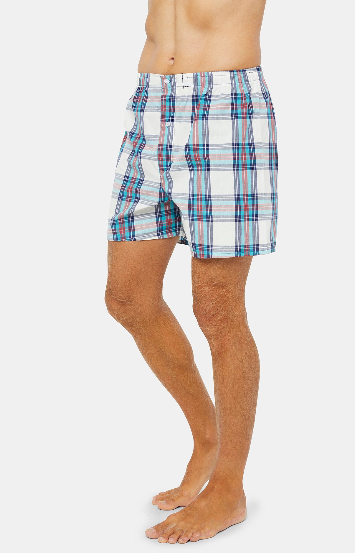 Pyjama court Pyjaméricain Homme Tous au sommet Blanc et Ivoire 6
