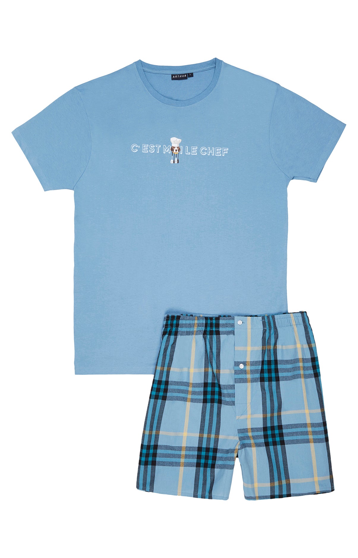 Pyjama court Pyjaméricain Homme C&