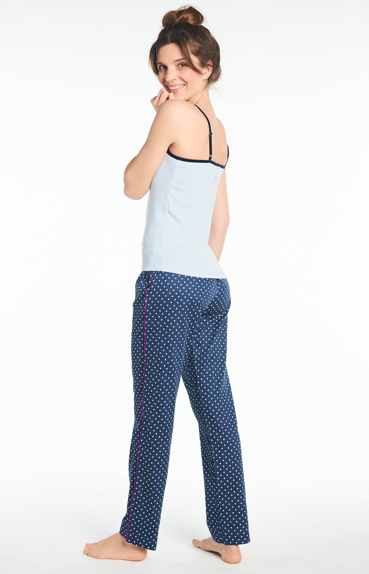 Débardeur Femme Uni Bleu 17
