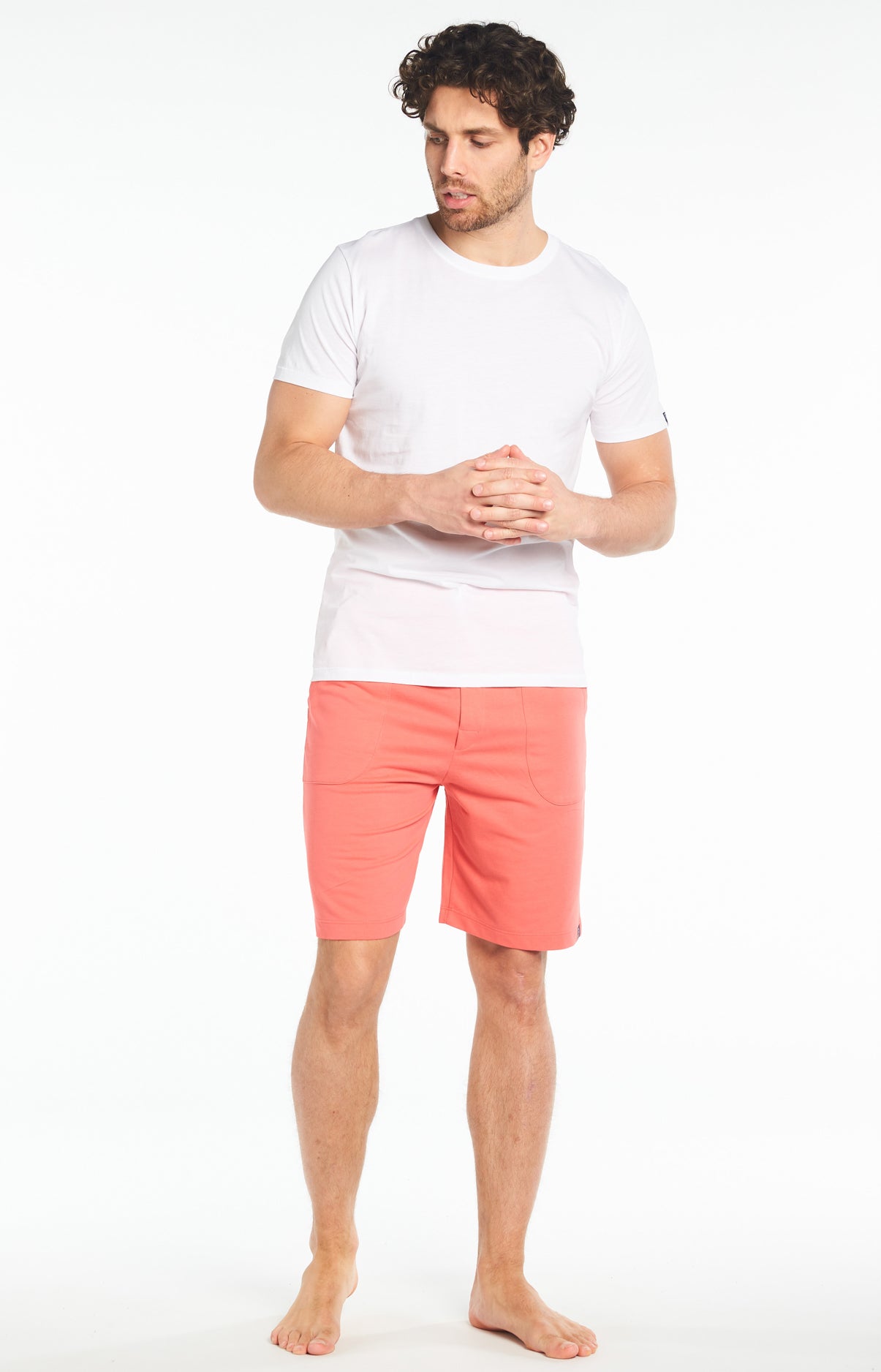 Short Homme uni Fraise Rouge 1