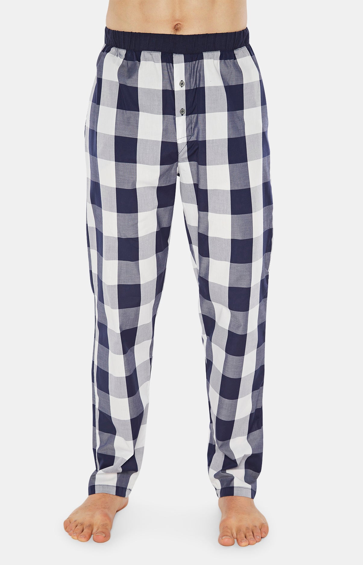 Pyjama long Homme à carreaux Big Vichy Marine 5