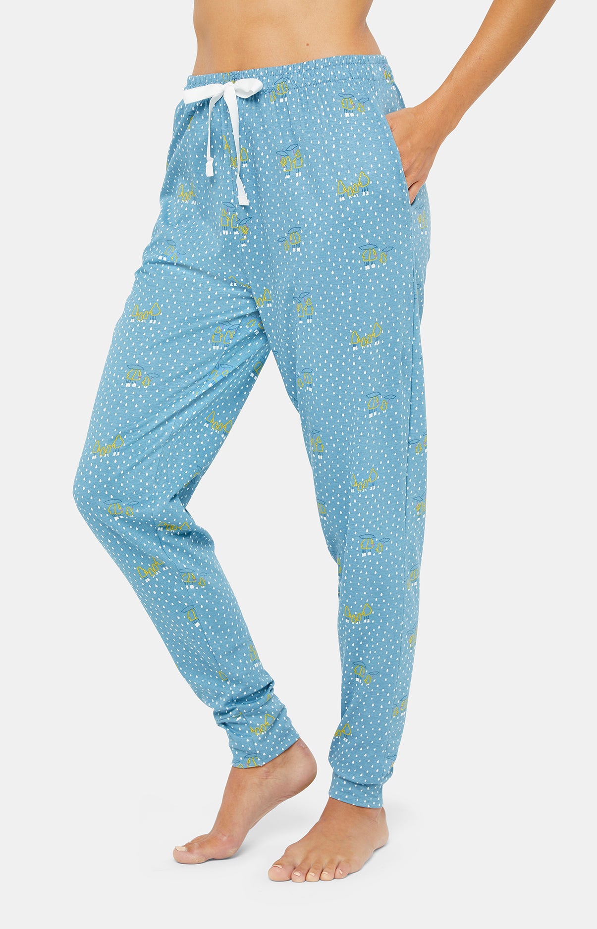 Pyjama long Femme Rain Bleu 16