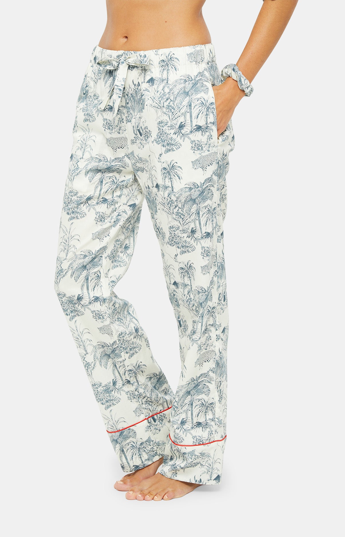 Pyjama long Enfant boutonné Jouy Gris 5