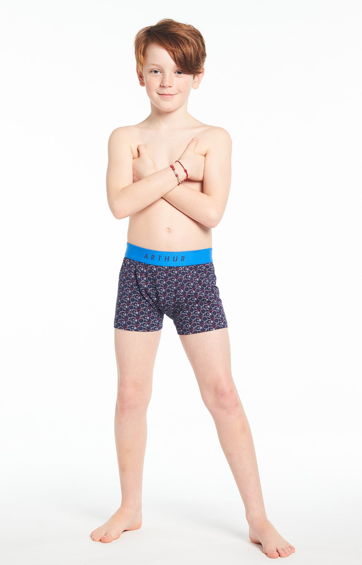 Boxer Enfant Vélo Marine 1