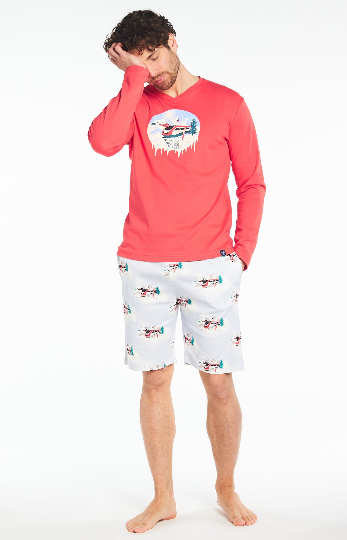 Pyjashort Homme Dodo Grande Vitesse Bleu 5