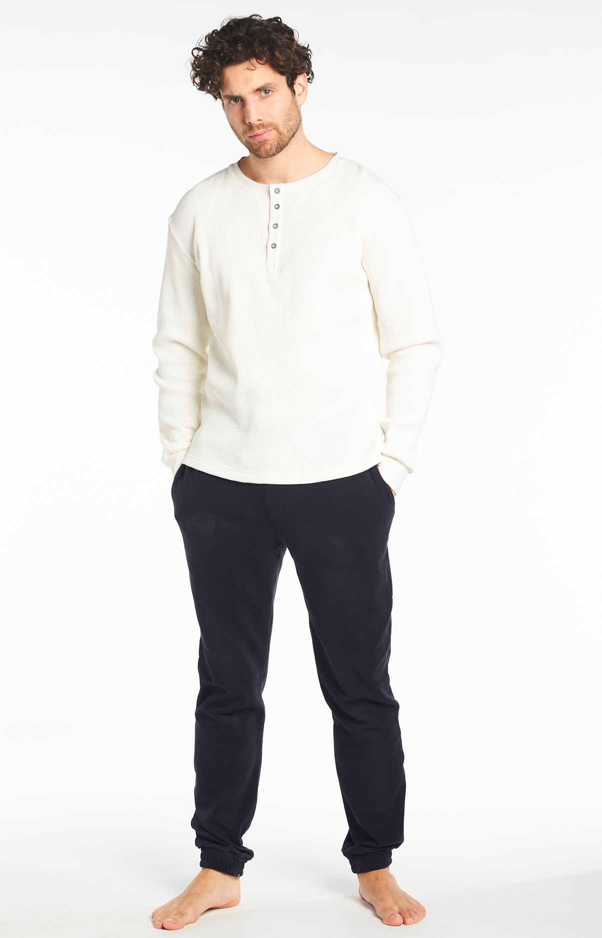 Tee-shirt Homme Uni Blanc et Ivoire 1