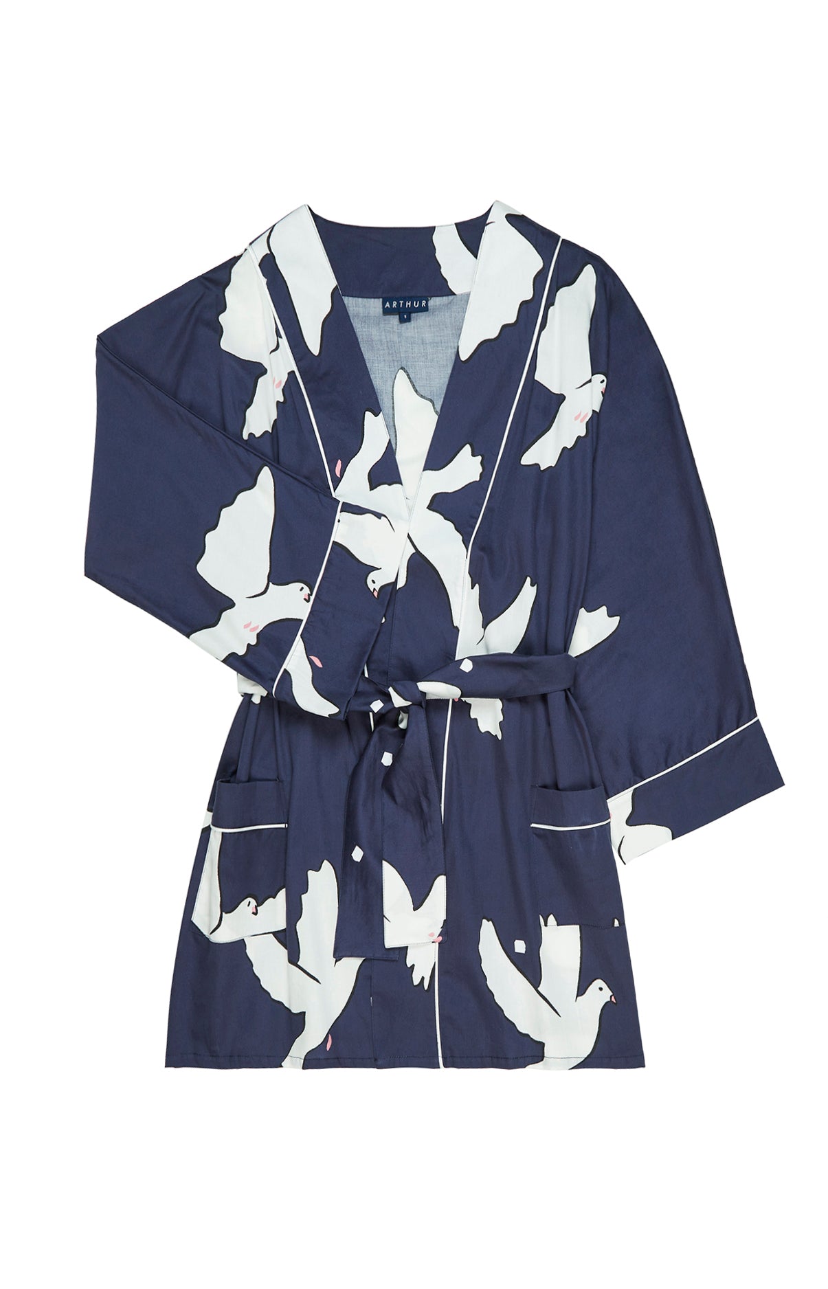 Kimono Femme Colombe Marine 3