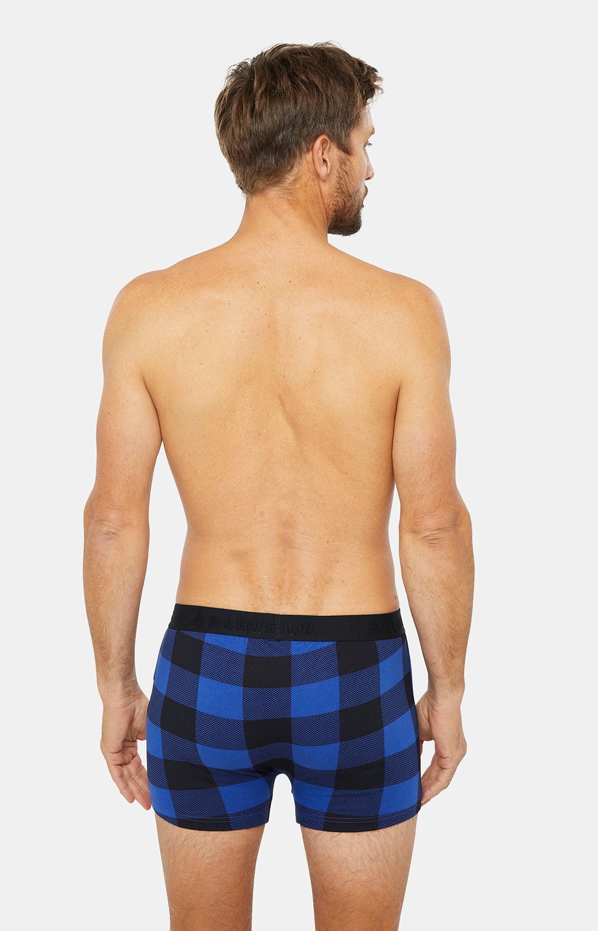 Boxer Homme Big vichy Marine 5