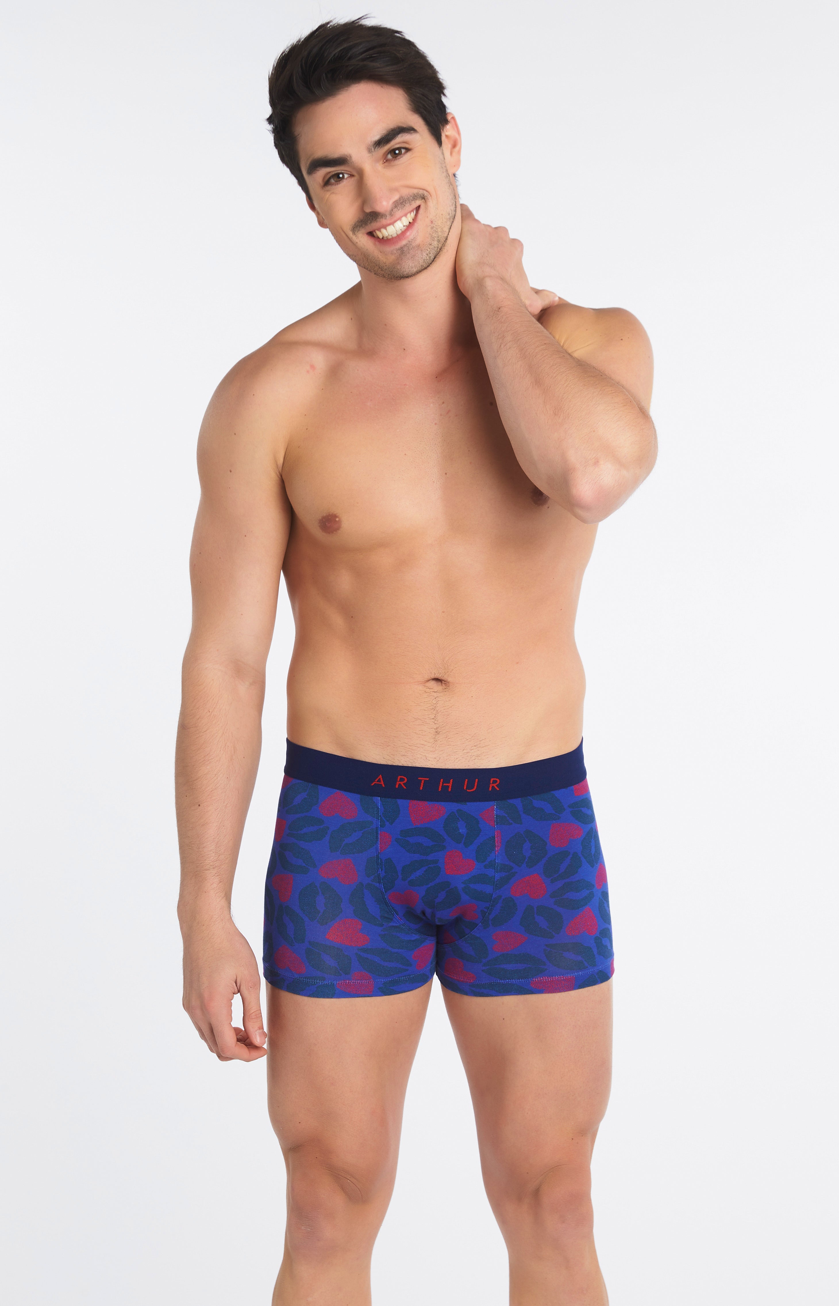 Boxer Homme Bisous Marine 2