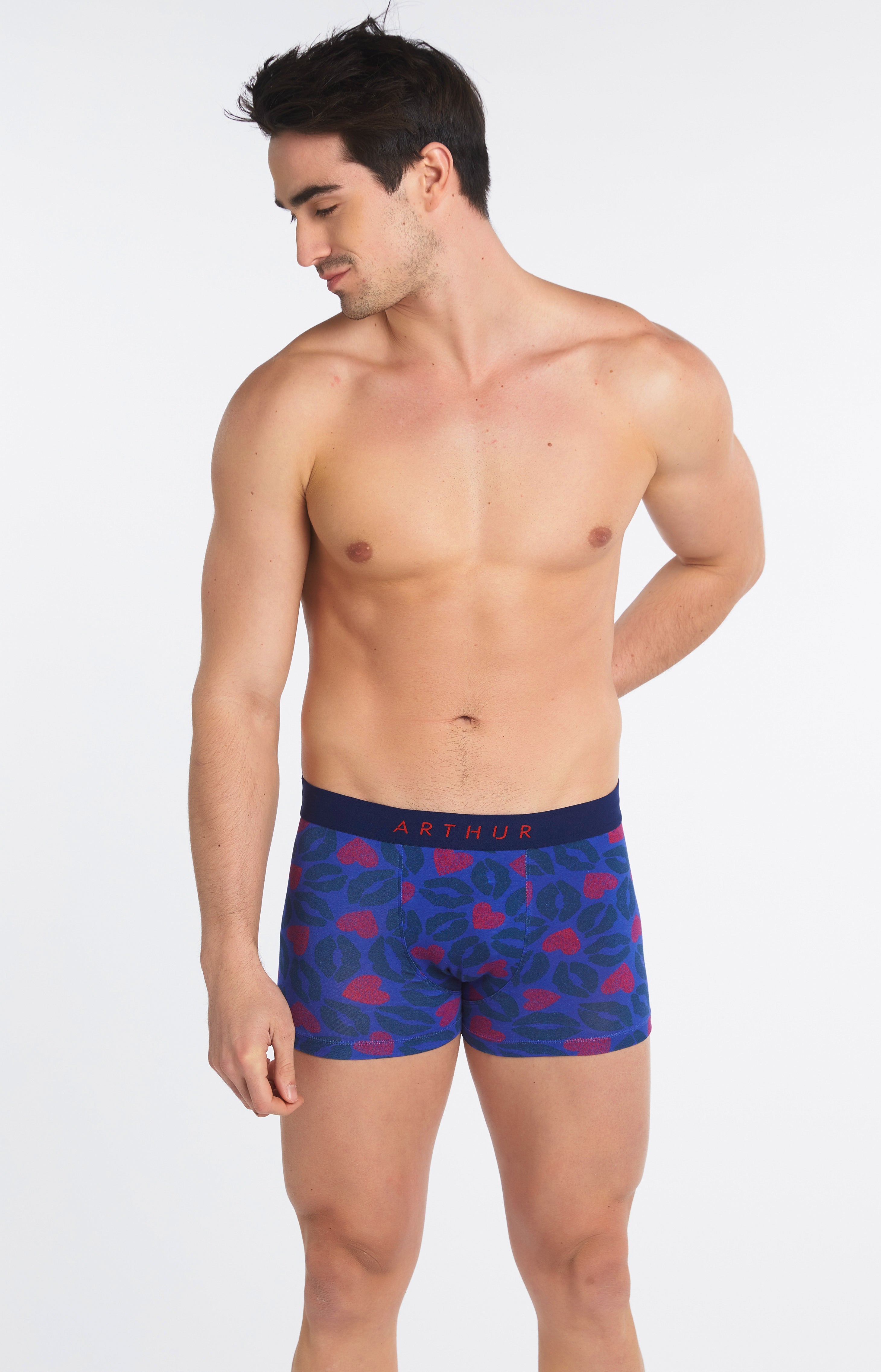 Boxer Homme Bisous Marine 5