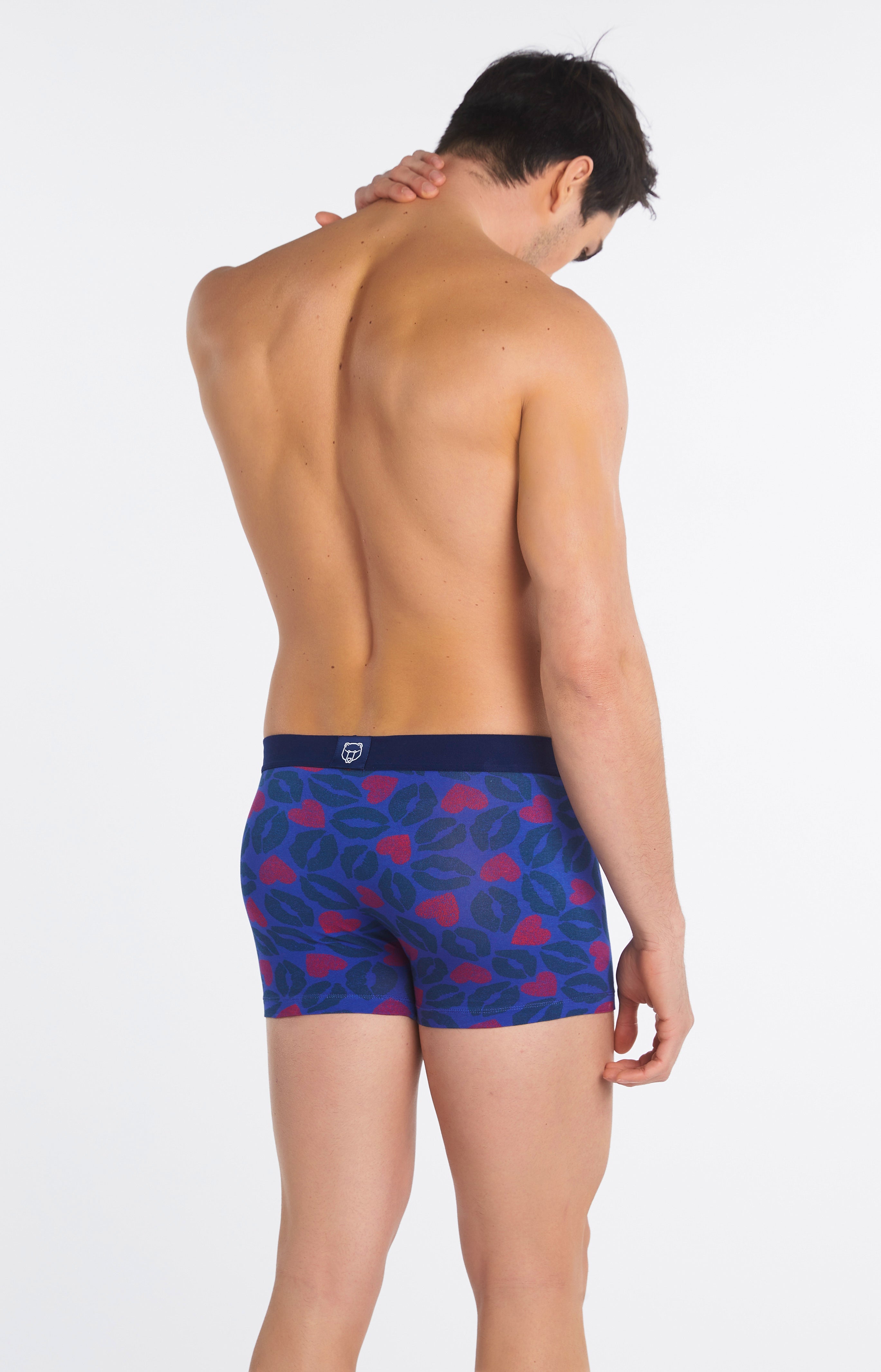 Boxer Homme Bisous Marine 6