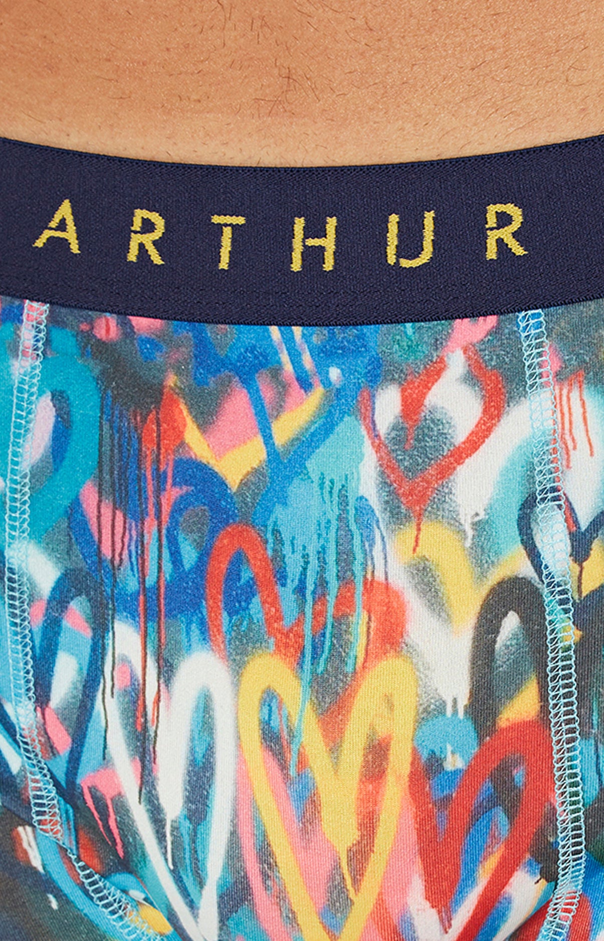 Boxer Homme Cœur Graffiti Multicolore 2