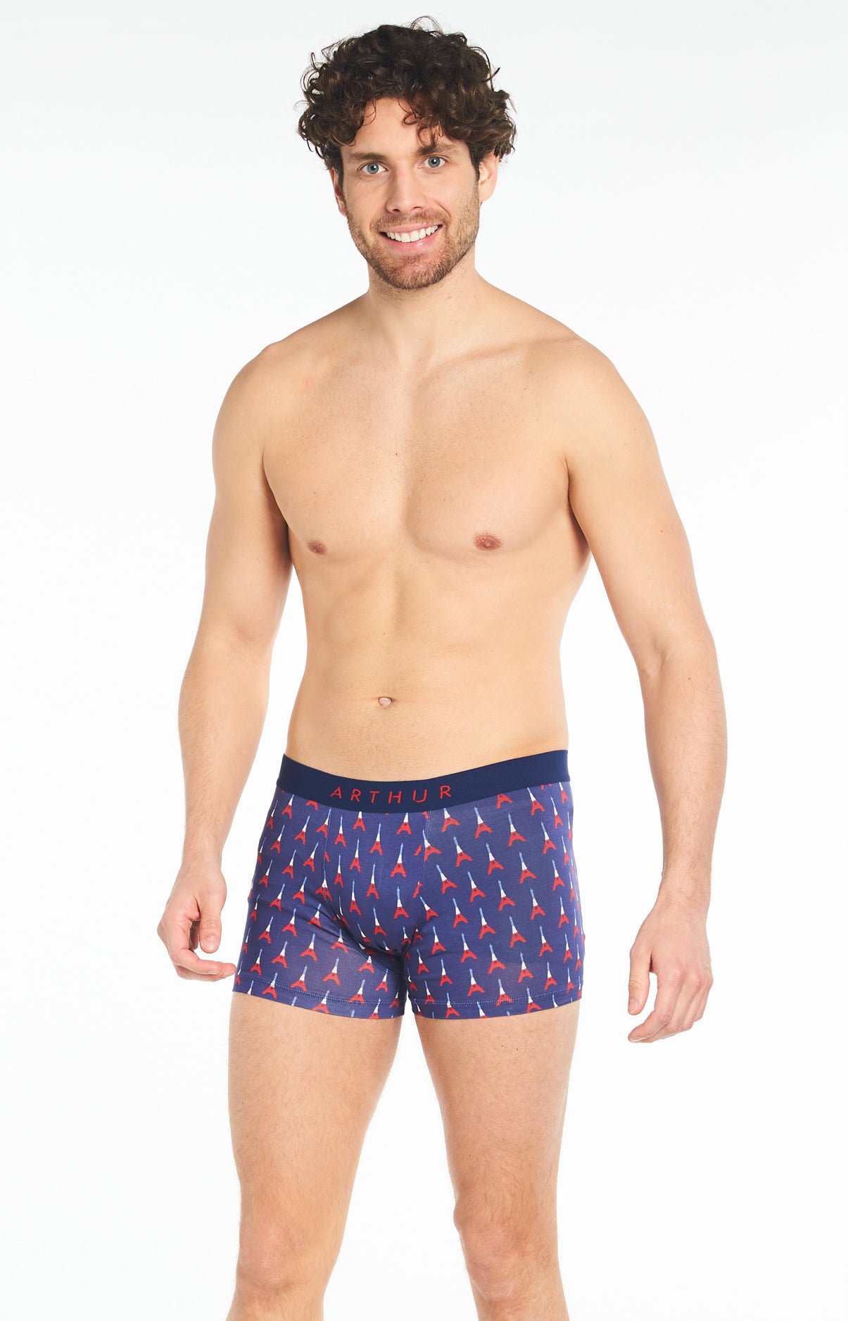 Boxer Homme Eiffel Marine 2