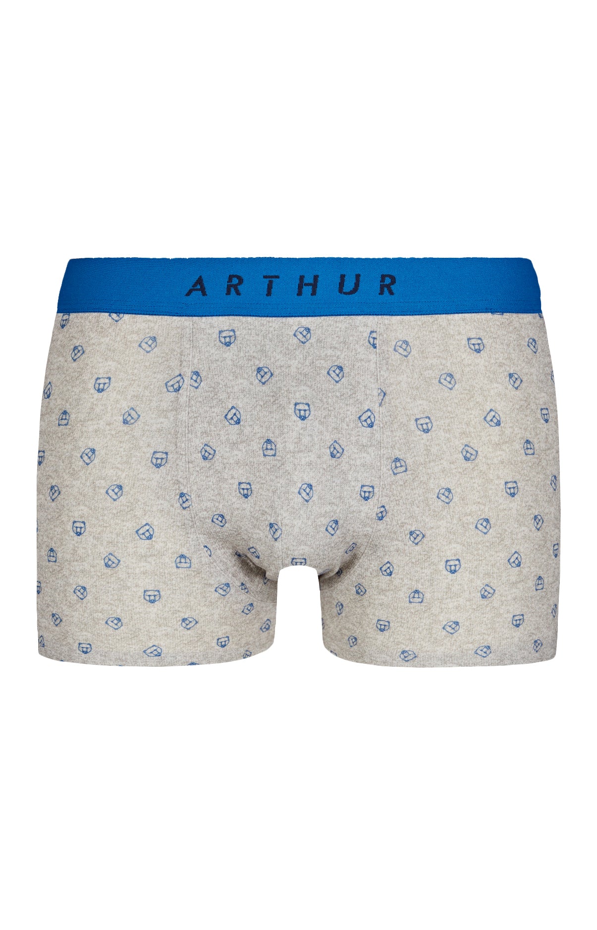 Boxer Homme Logo Gris 3