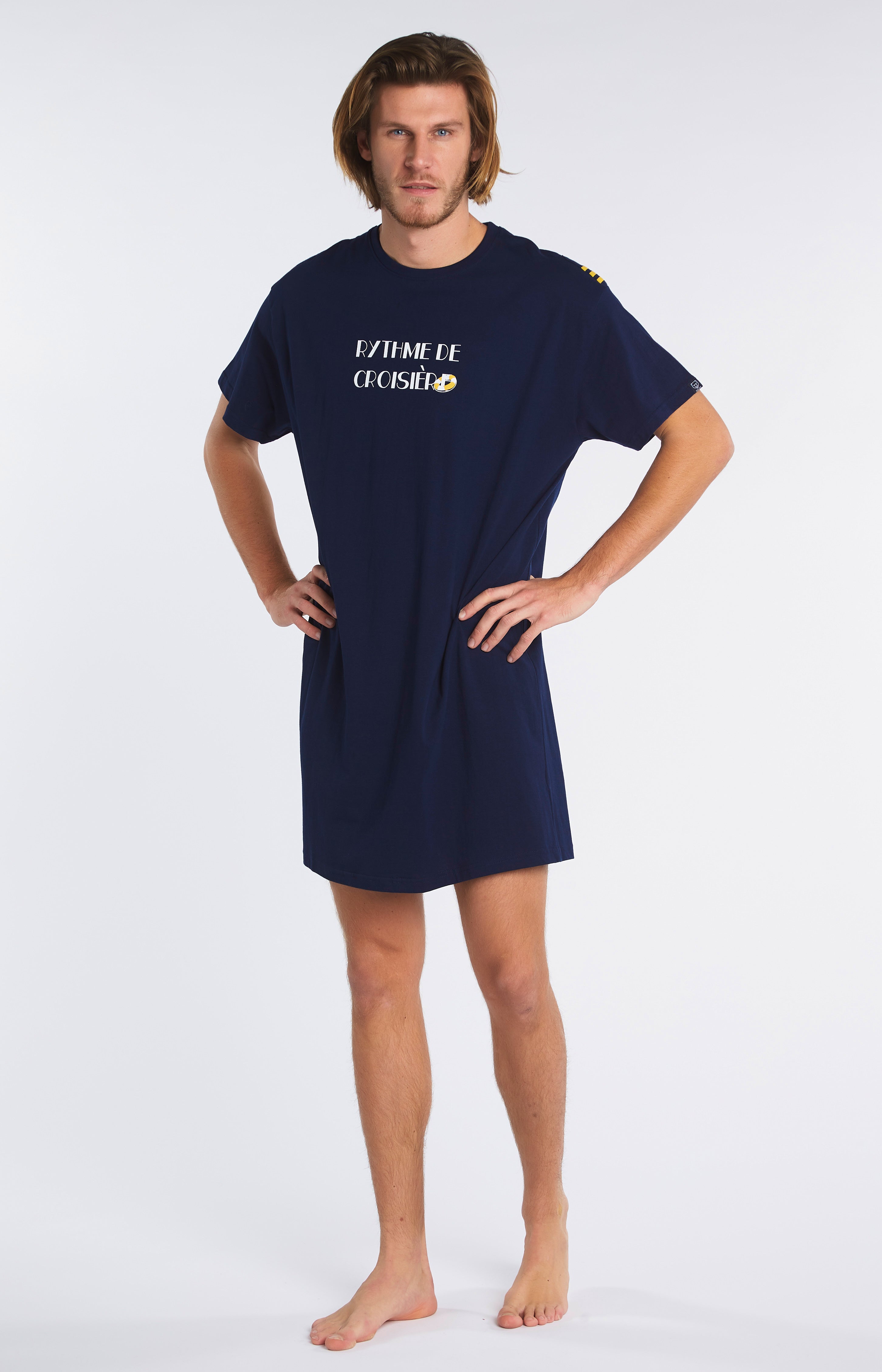 Chemise de nuit Maxi Tee-shirt Homme Bouée Marine 5