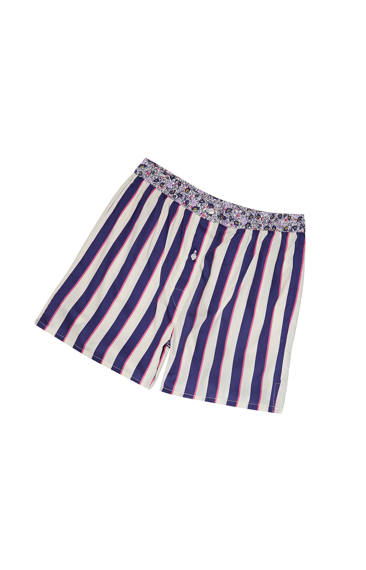 Short Femme Rayure Camille Bleu 3