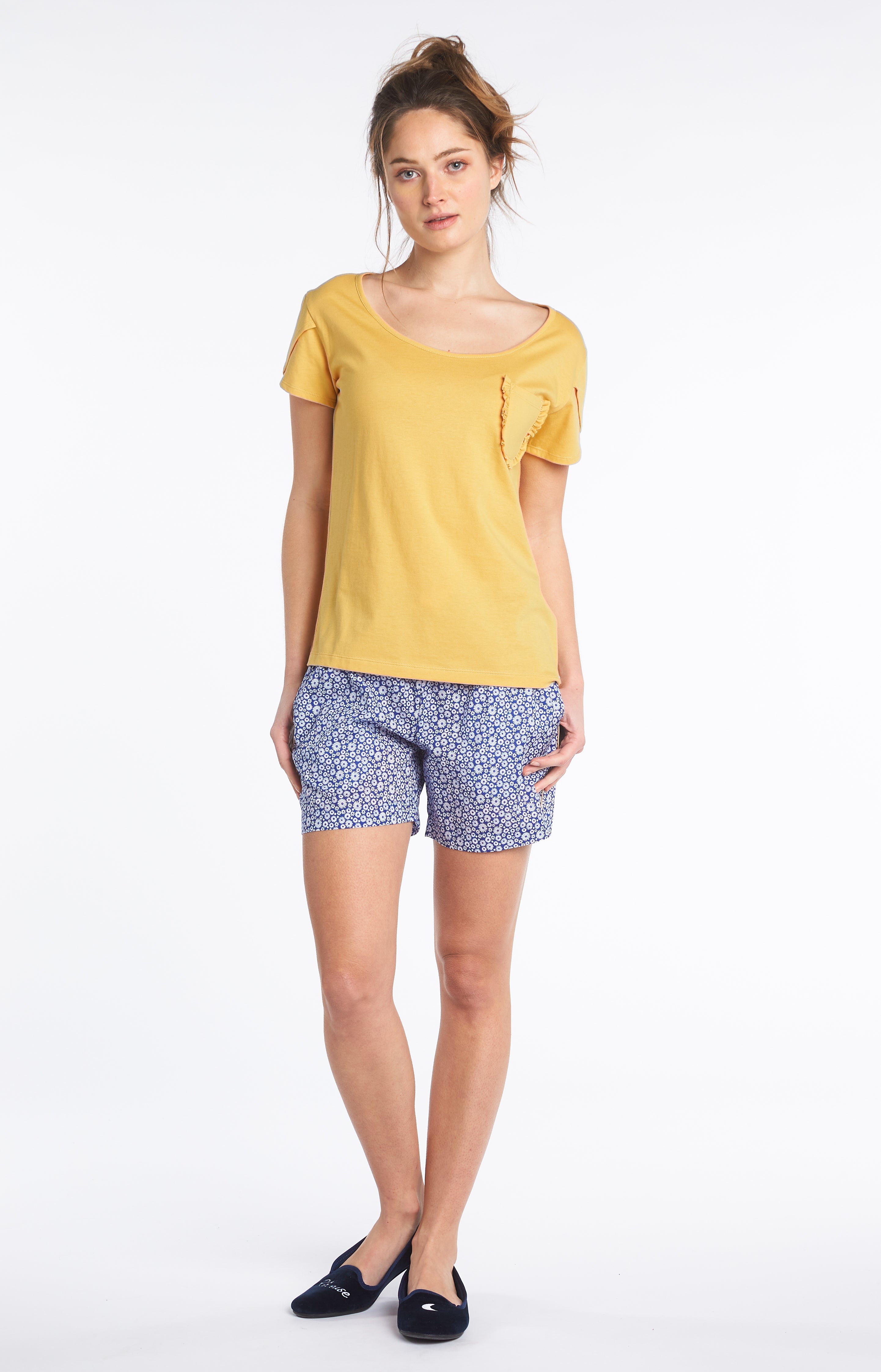 Short Femme Marguerite Bleu 4