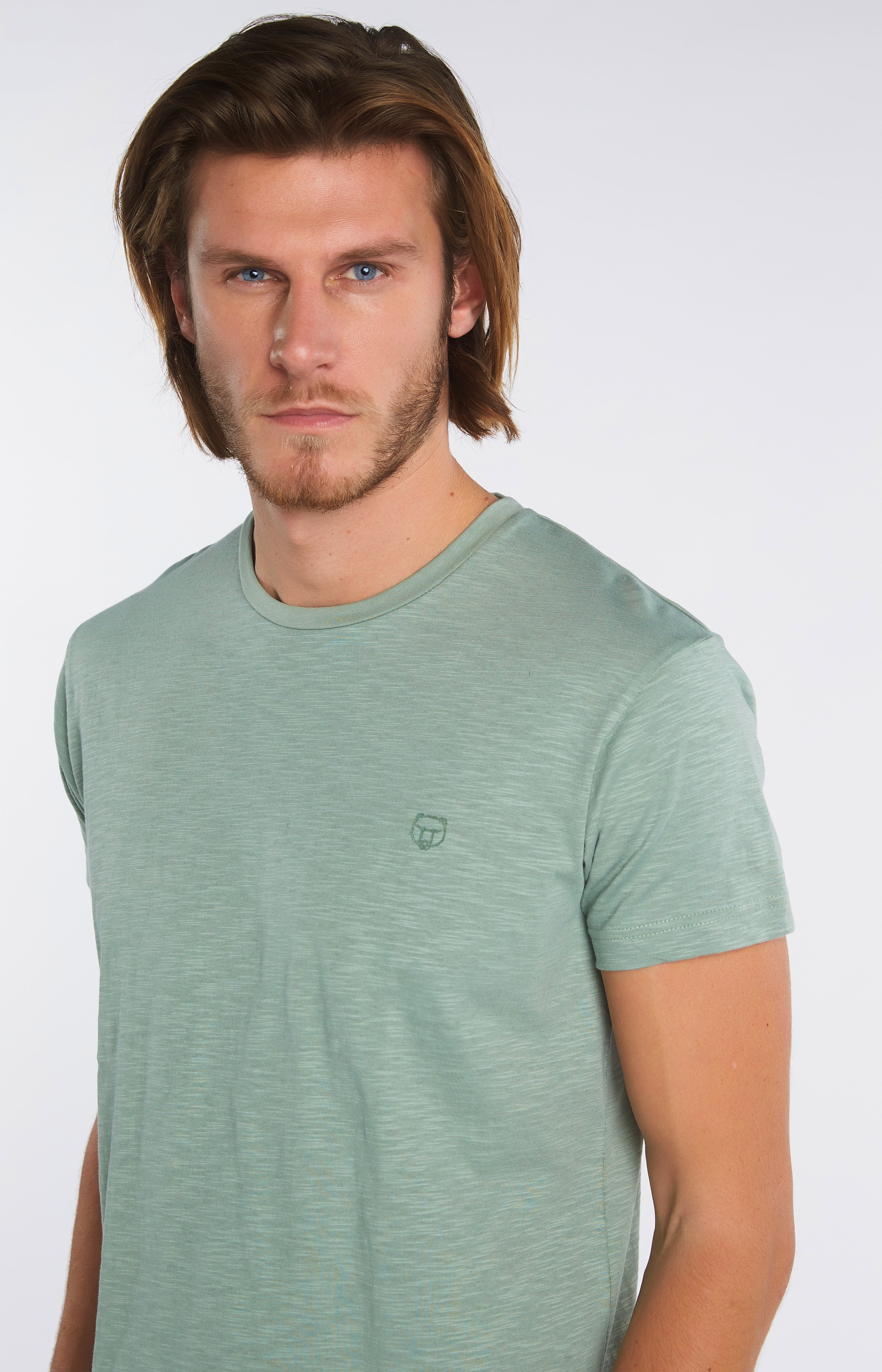 Tee-shirt Homme uni Vert 44