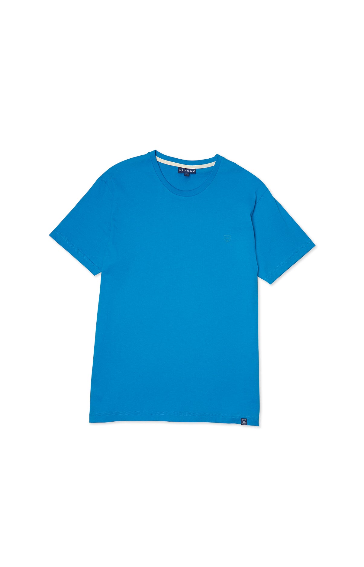 Tee-shirt Homme Uni Bleu 15