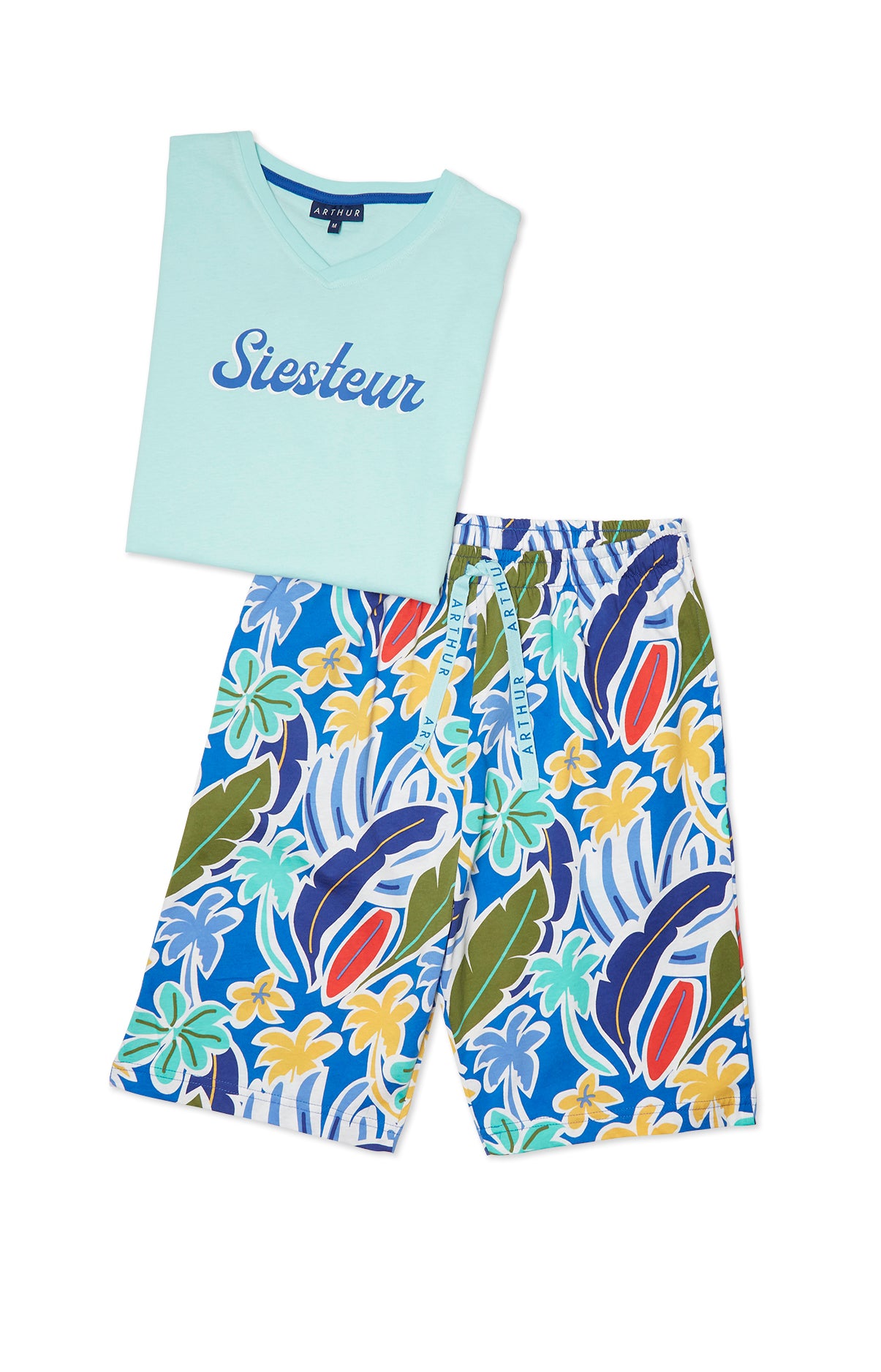 Pyjashort Homme Malibu Bleu 3