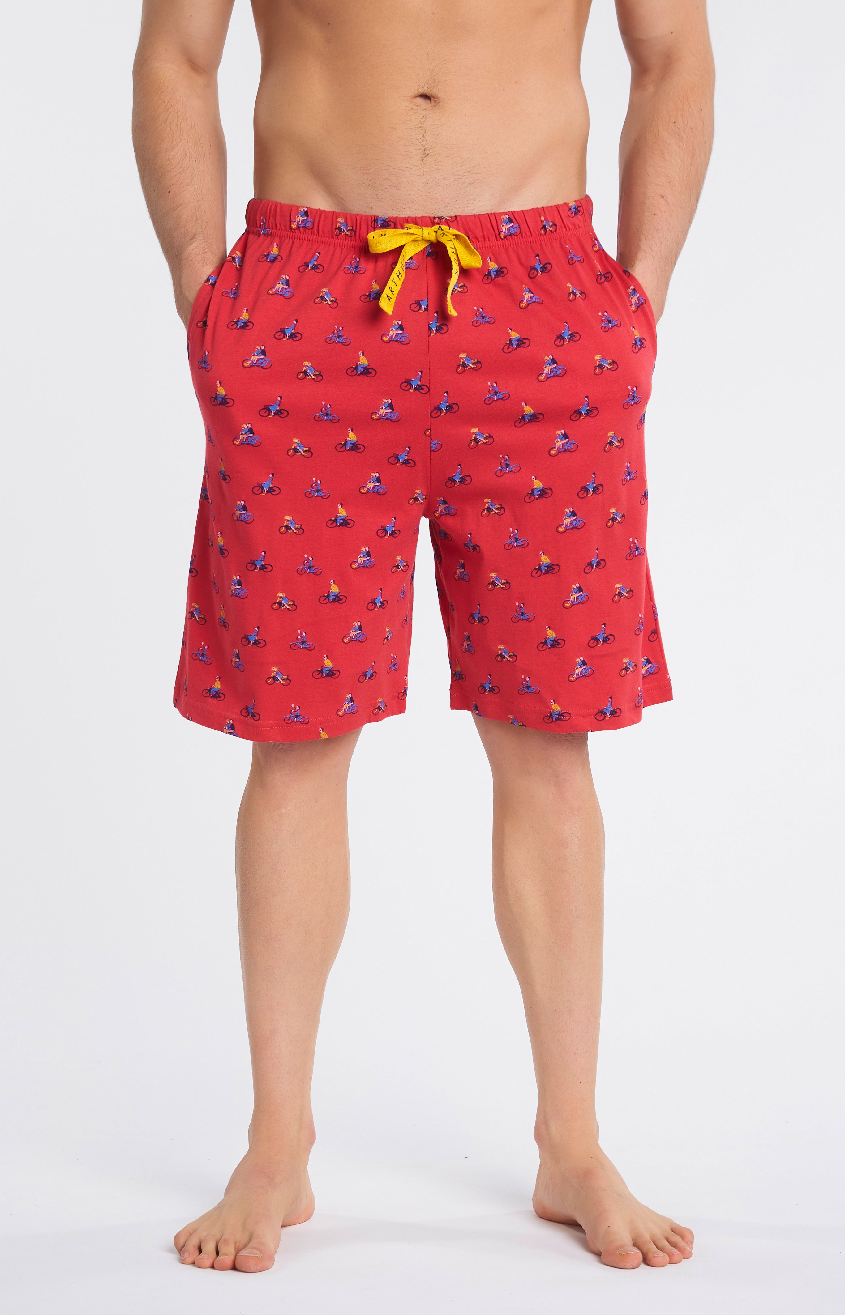 Pyjashort Homme Recycle Rouge 6