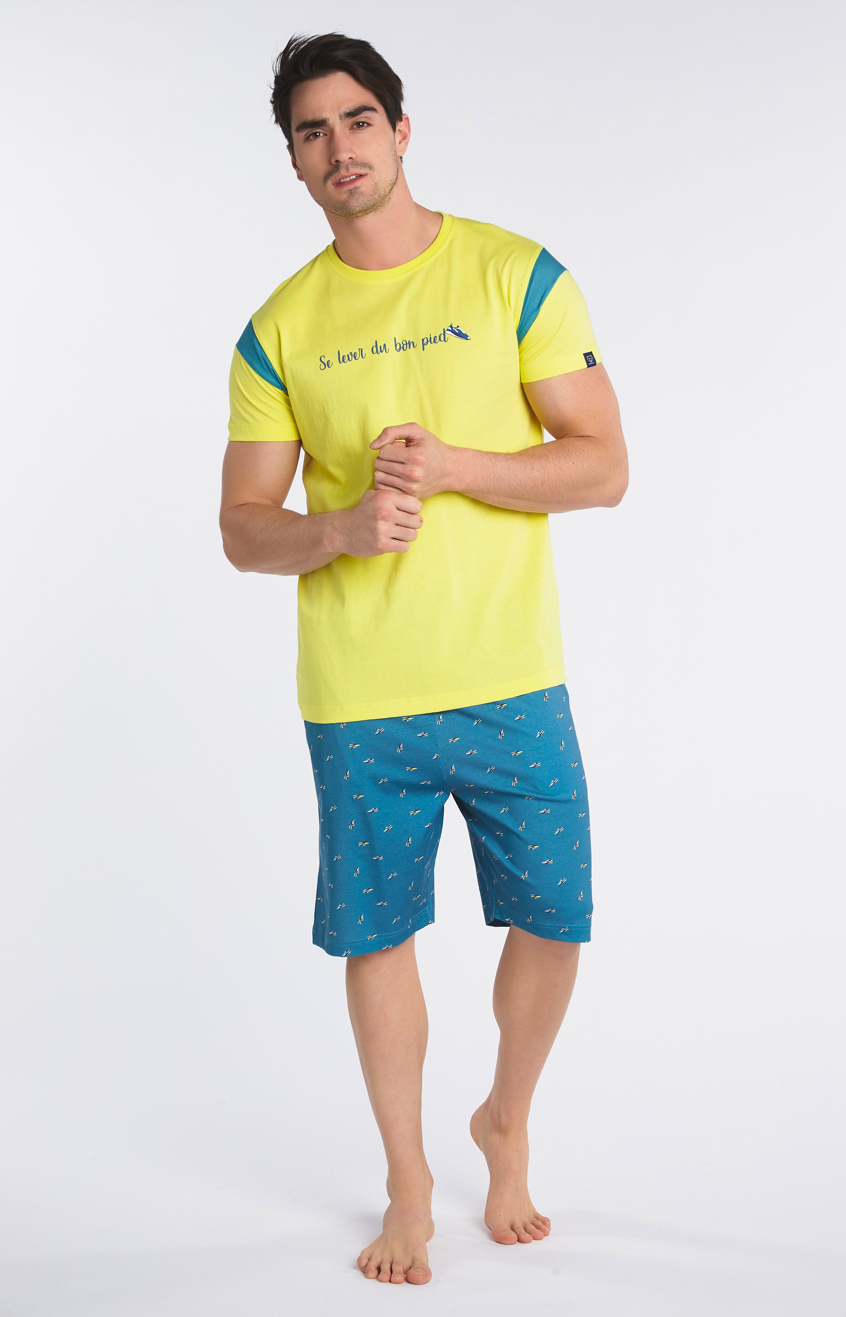 Pyjashort Homme Sneakers Multicolore 4