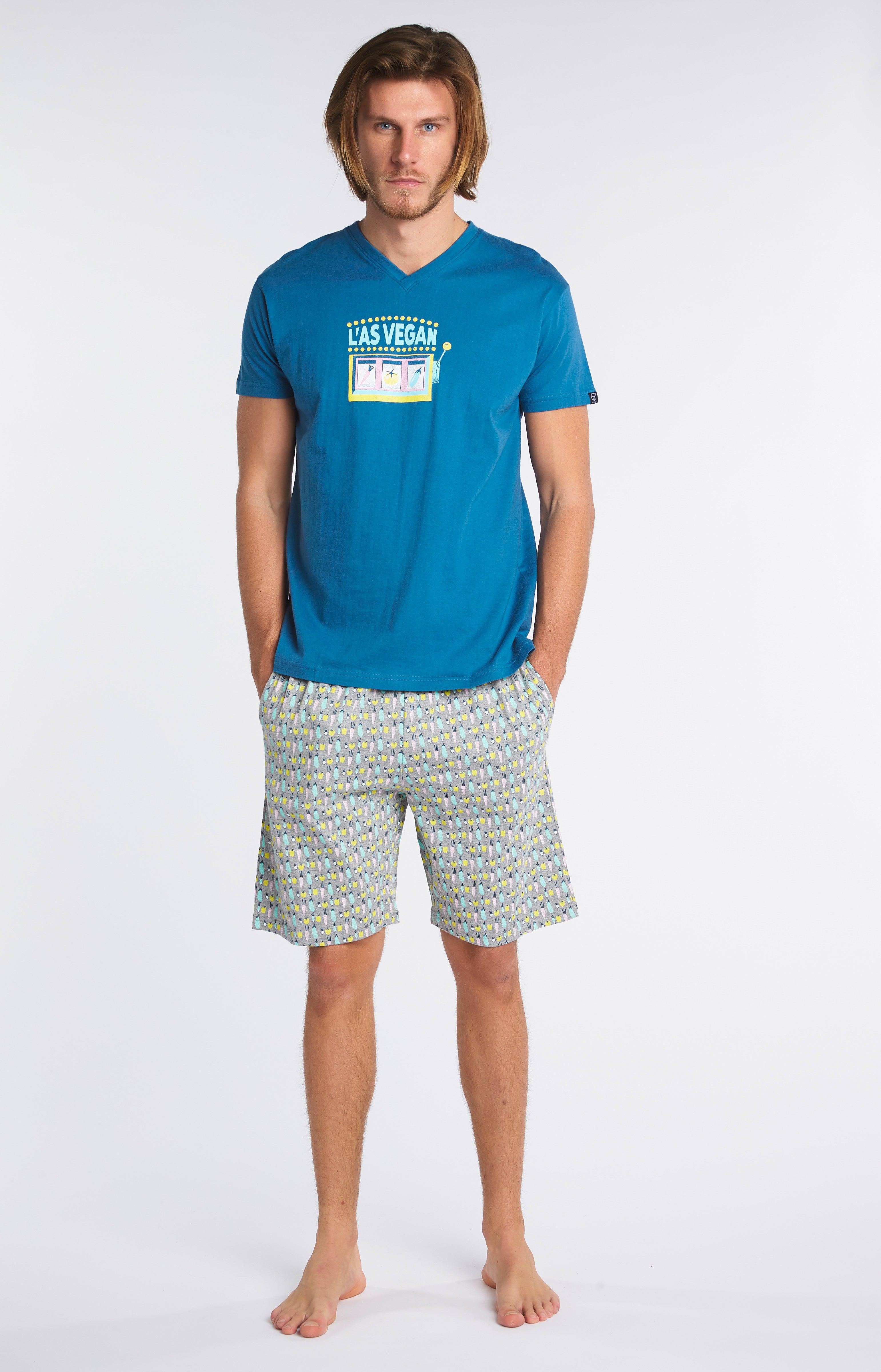 Pyjama court Femme Vegan Multicolore 4