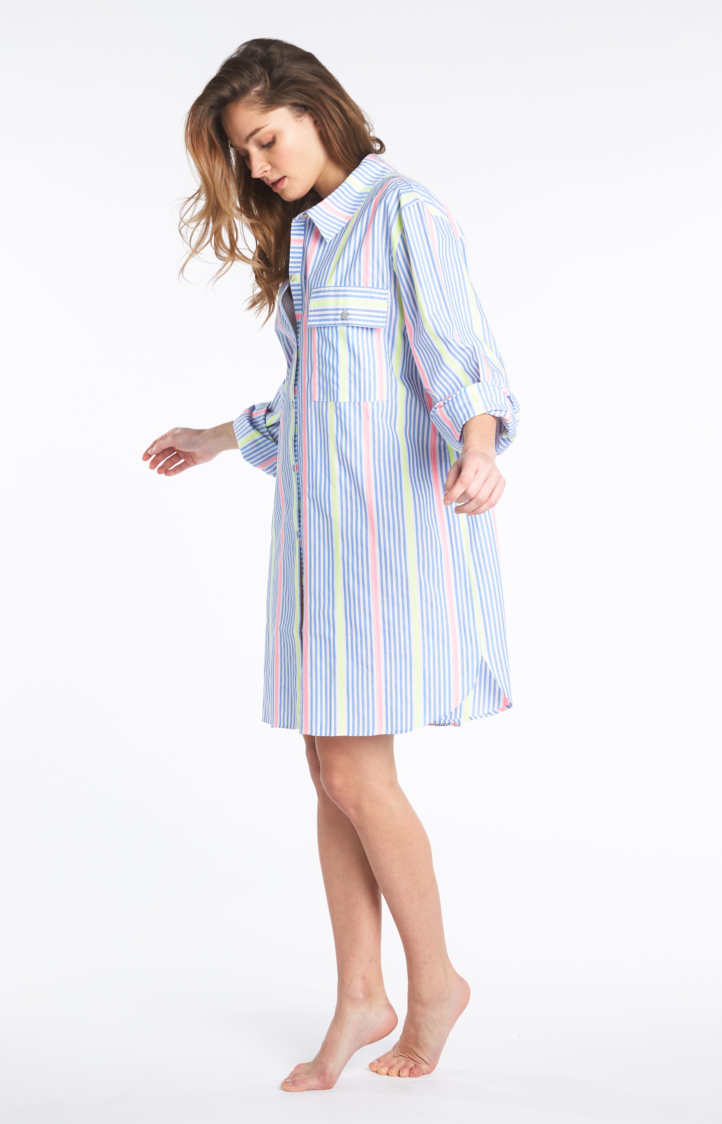 Chemise Femme Grand-Père Fluo Multicolore 5