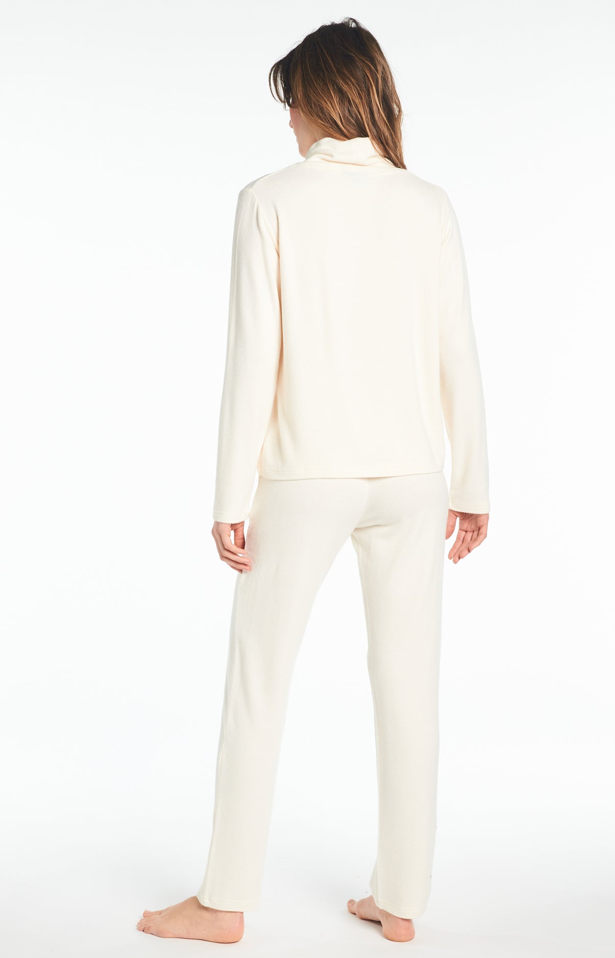 Pyjama Uni Femme Blanc et Ivoire 6