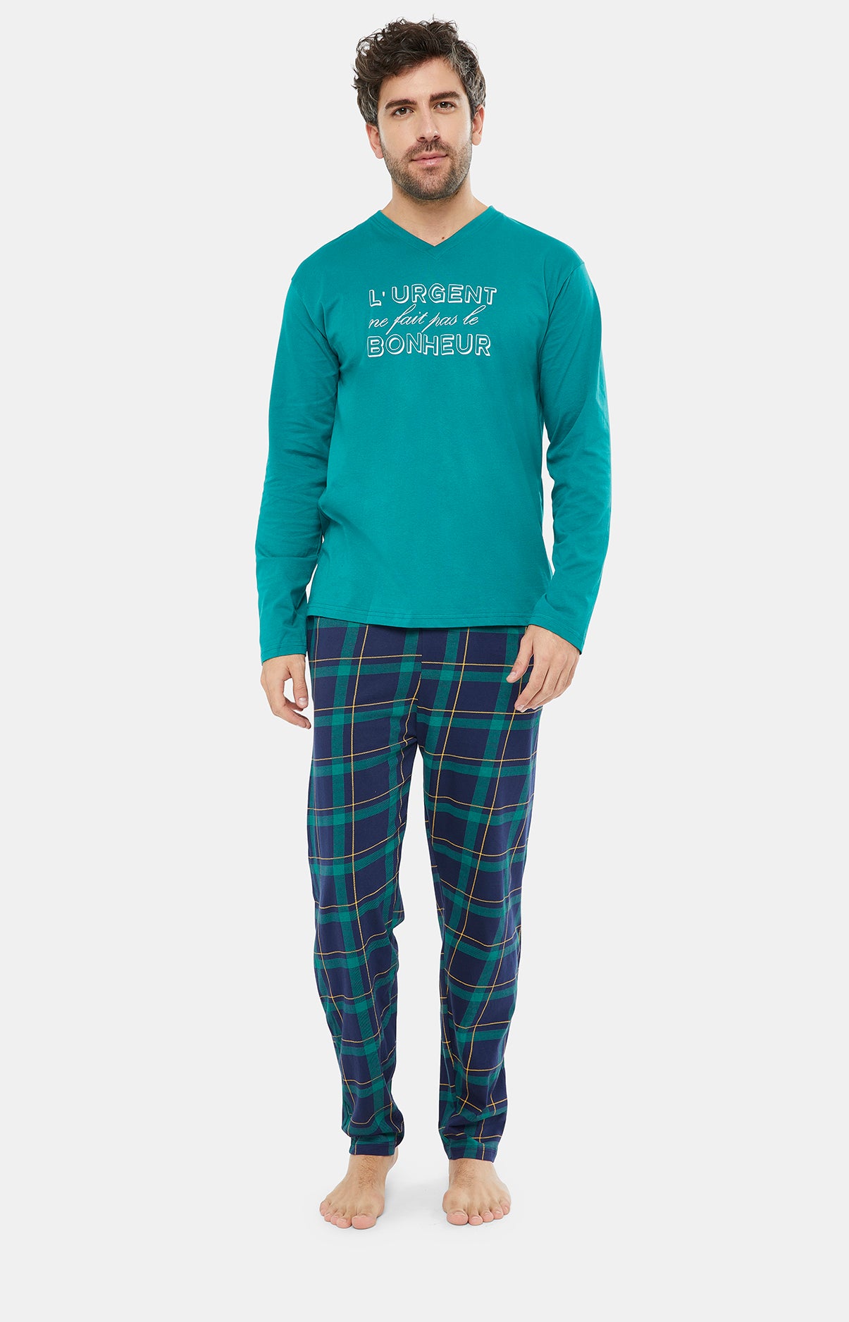Pyjama long Homme Benjamin Marine 1