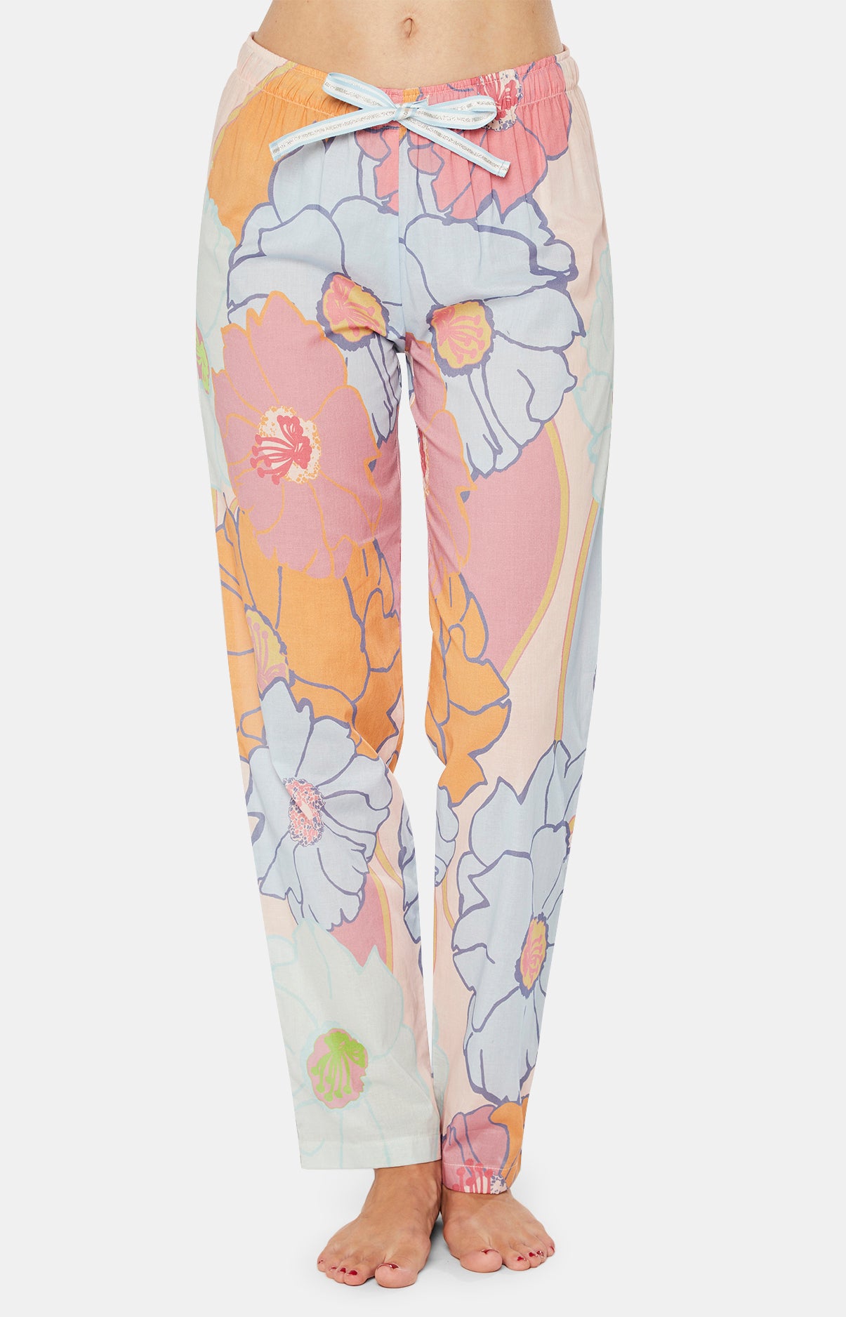 Pyjama long boutonné Femme Monette Multicolore 4